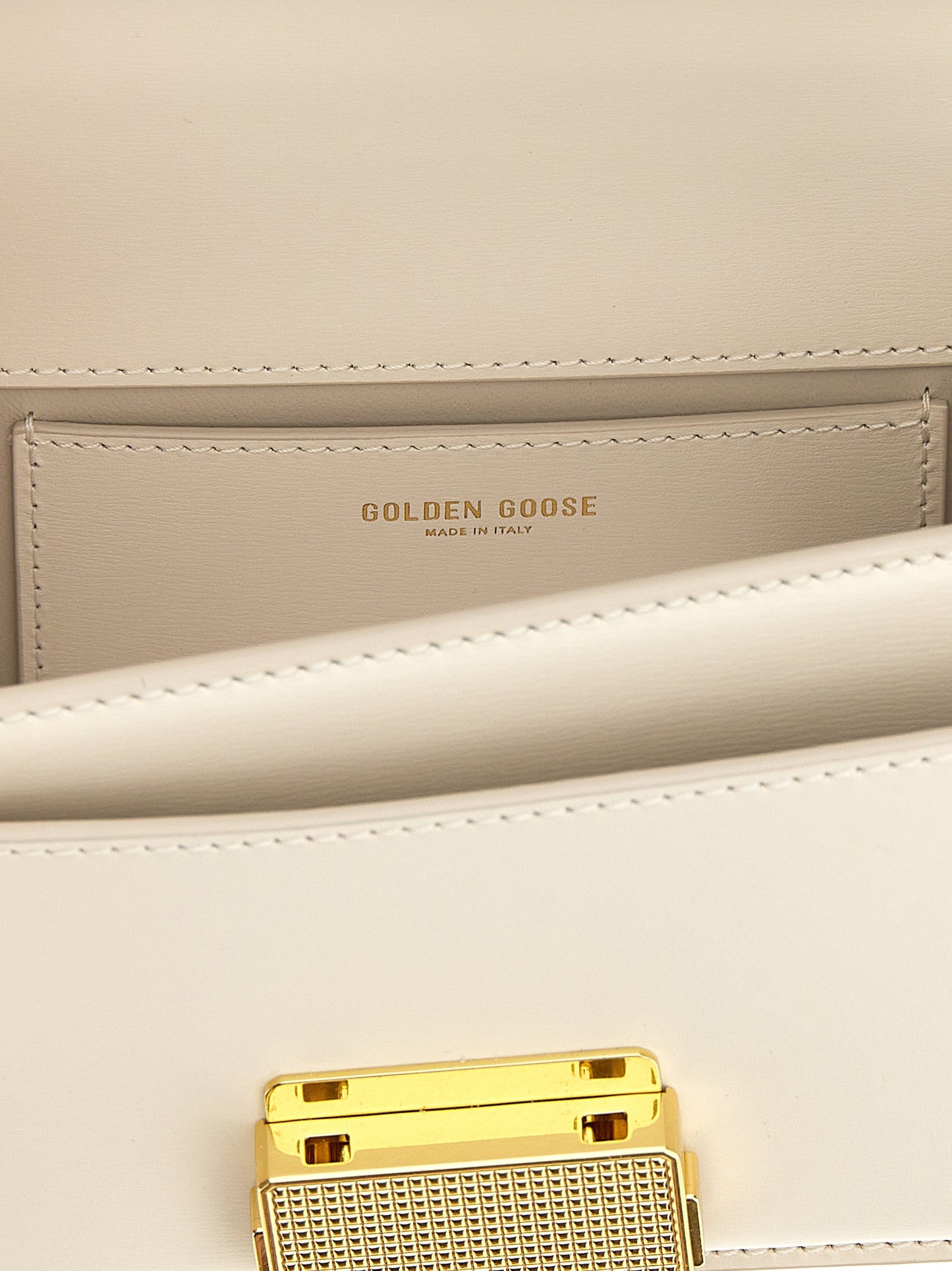 Golden Goose White Cowhide Handbag Curated Luxury Accessories by Orvyn