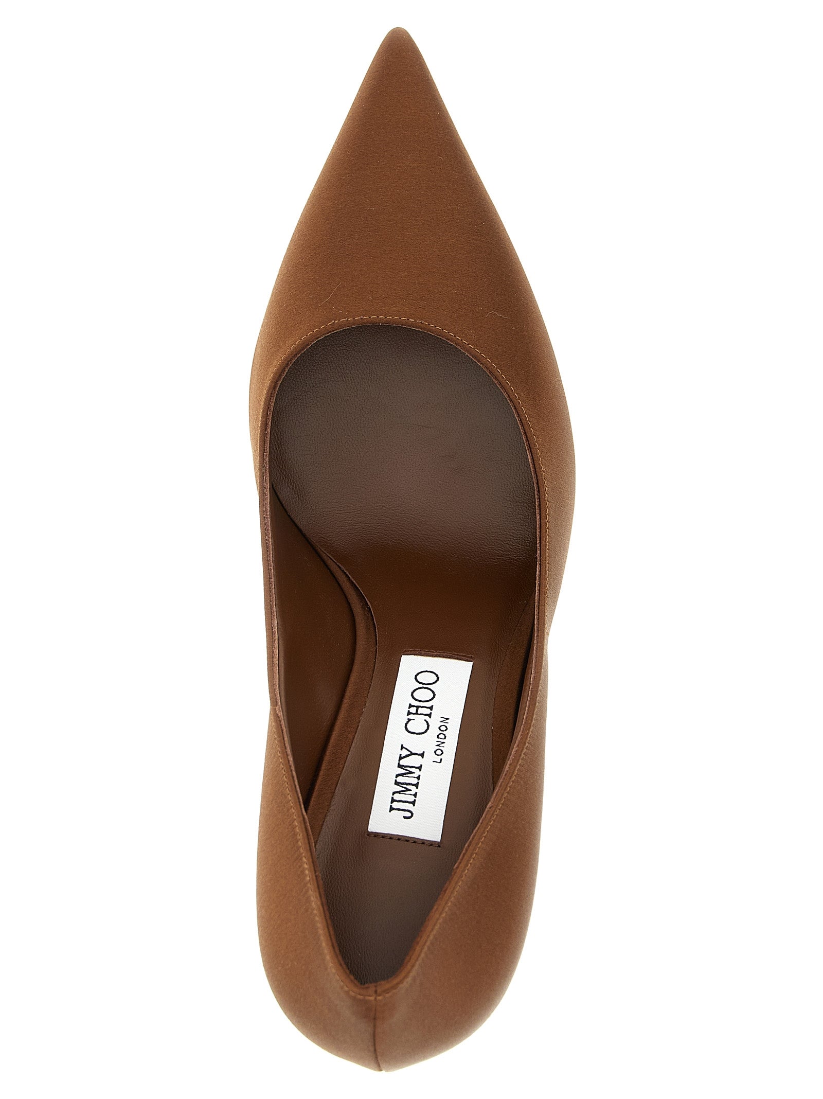 Jimmy Choo Brown Tencel High Heel Pumps Curated Luxury Accessories by Orvyn