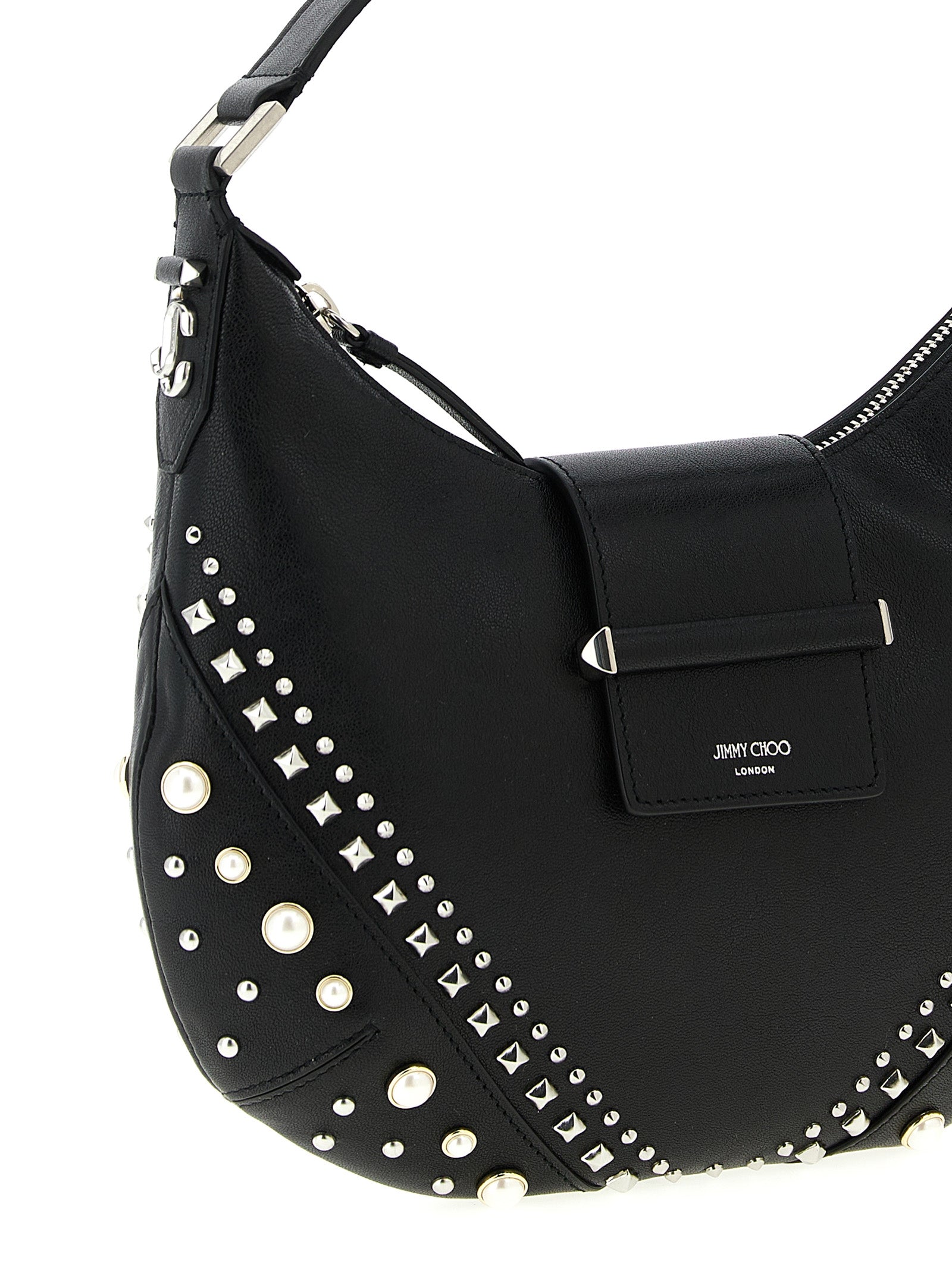 Jimmy Choo White Lamb Leather Shoulder Bag Curated Luxury Accessories by Orvyn