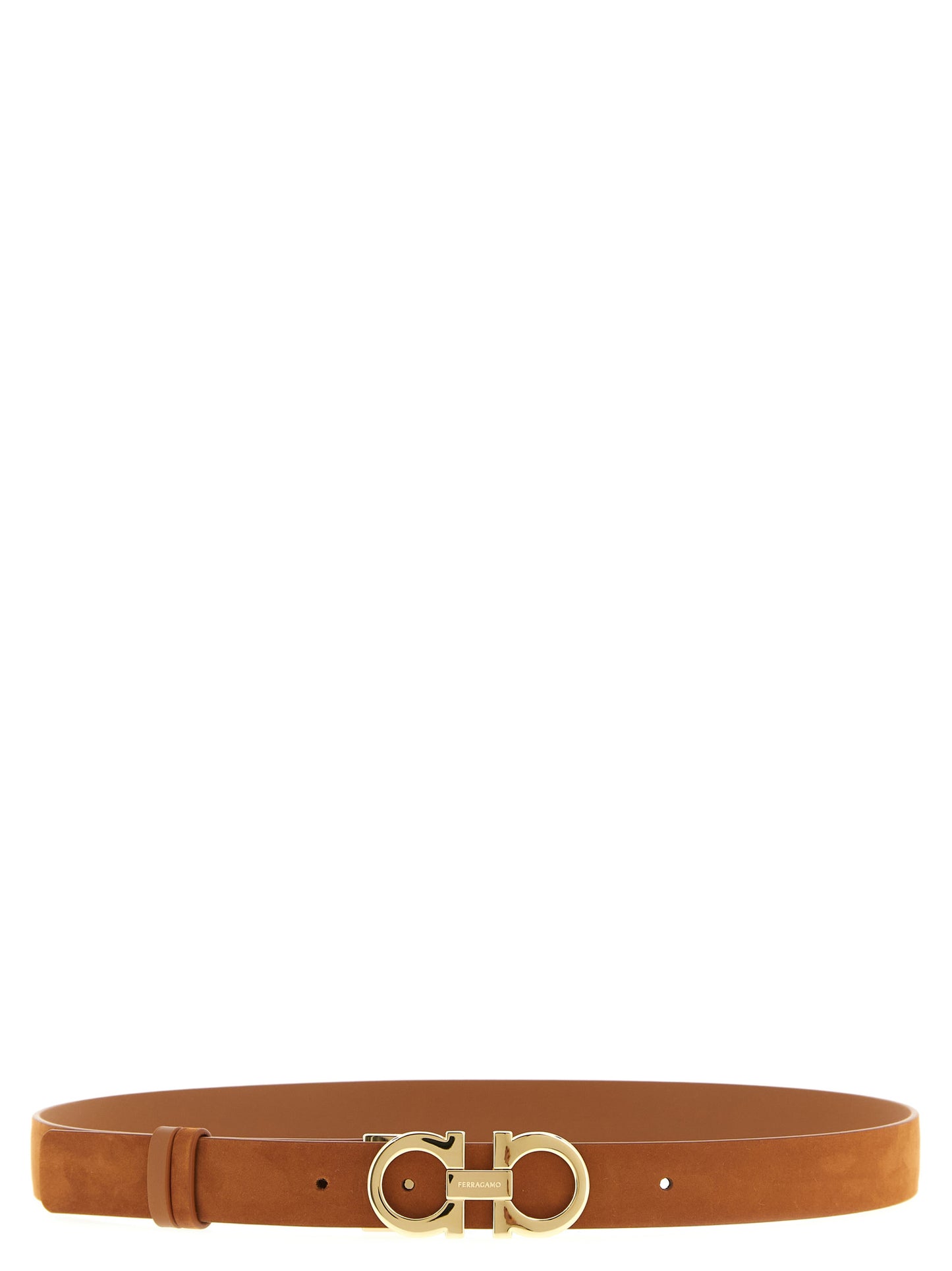 Ferragamo Brown Calfskin Regular Belt Curated Luxury Accessories by Orvyn