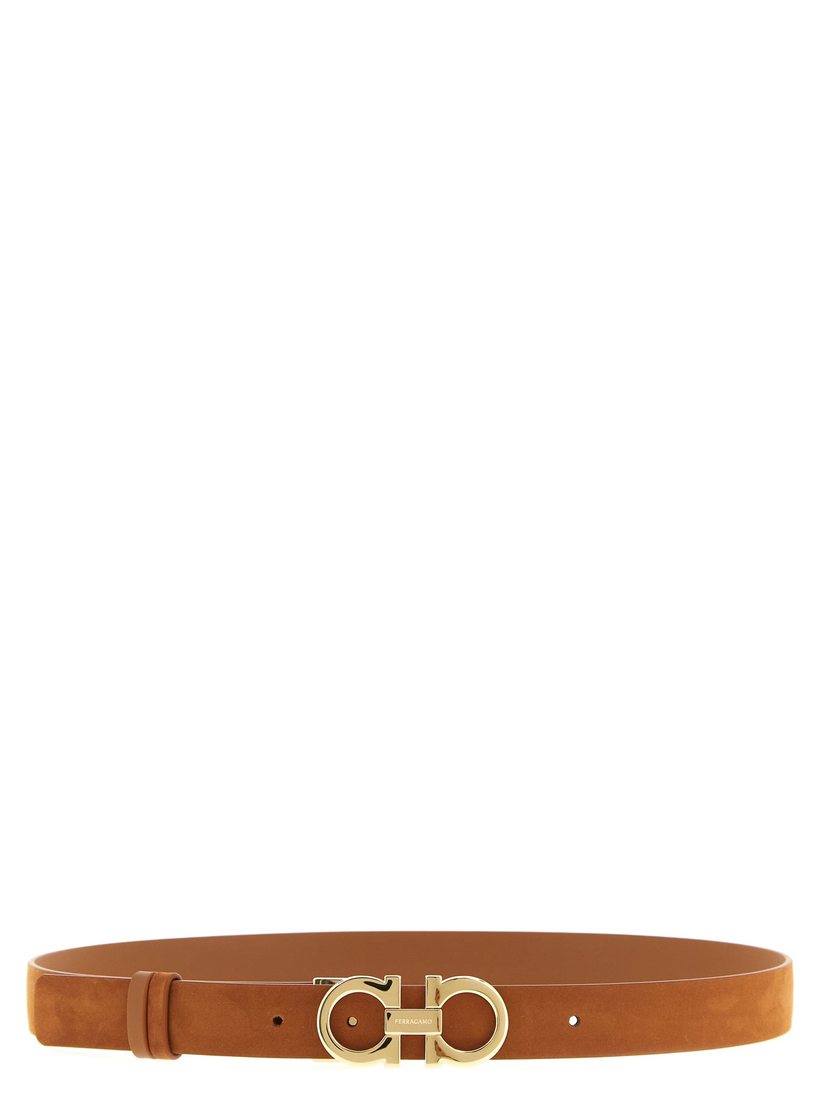 Ferragamo Brown Calfskin Regular Belt Curated Luxury Accessories by Orvyn