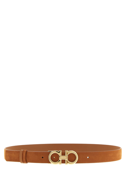 Ferragamo Brown Calfskin Regular Belt Curated Luxury Accessories by Orvyn