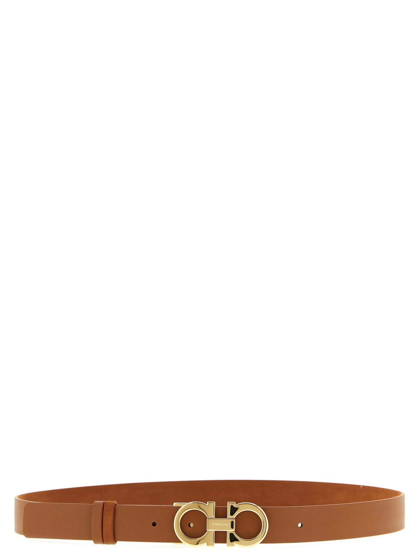 Ferragamo Brown Calfskin Regular Belt Curated Luxury Accessories by Orvyn