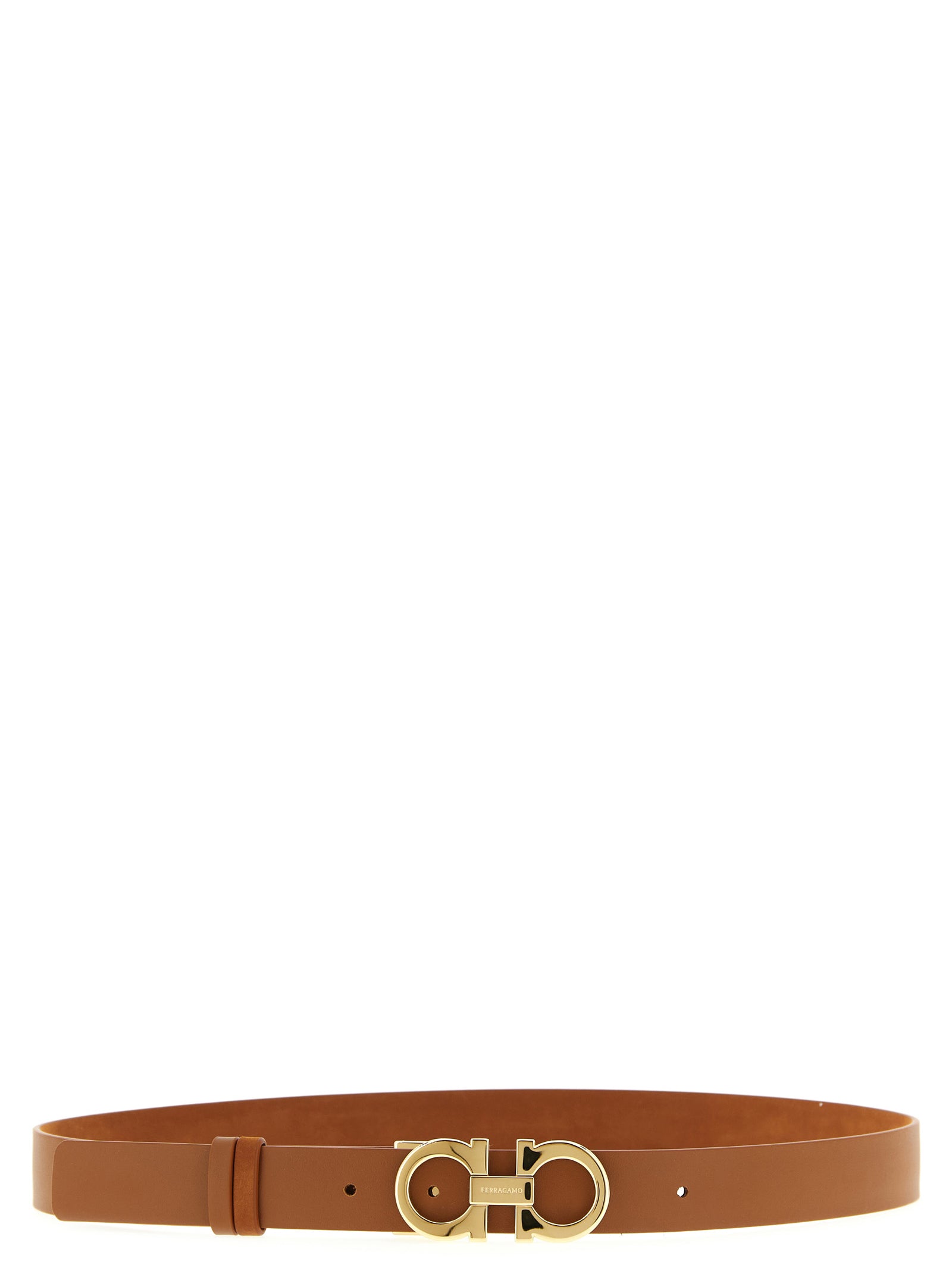Ferragamo Brown Calfskin Regular Belt Curated Luxury Accessories by Orvyn