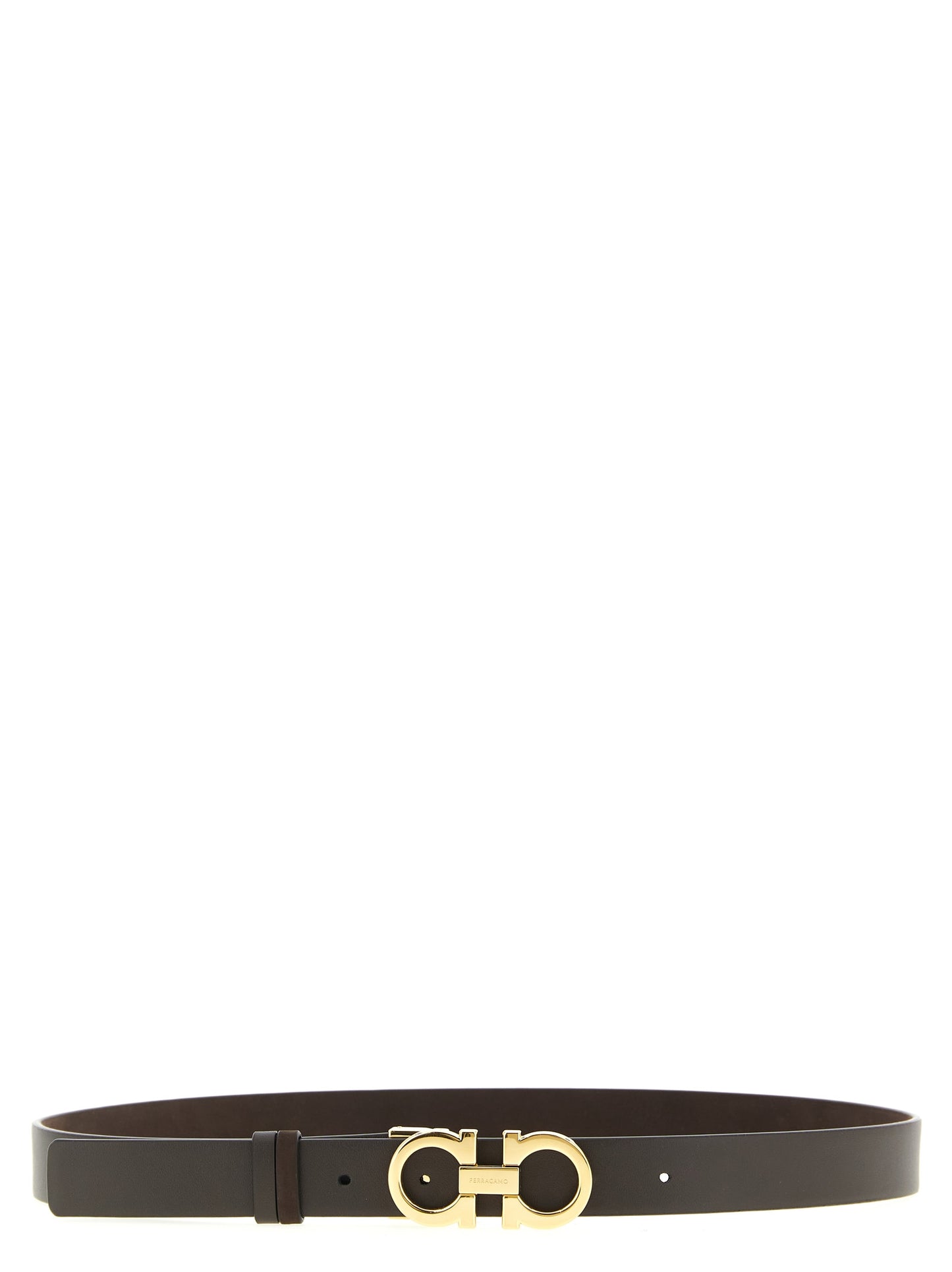 Ferragamo Brown Calfskin Regular Belt Curated Luxury Accessories by Orvyn