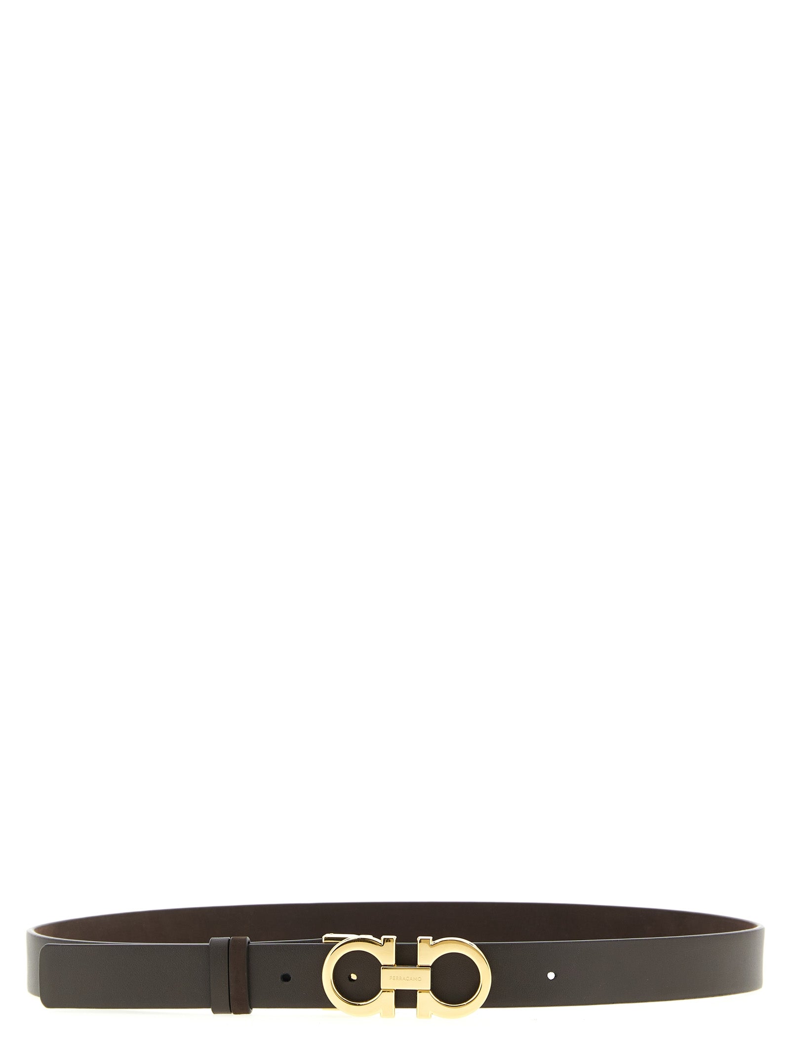 Ferragamo Brown Calfskin Regular Belt Curated Luxury Accessories by Orvyn