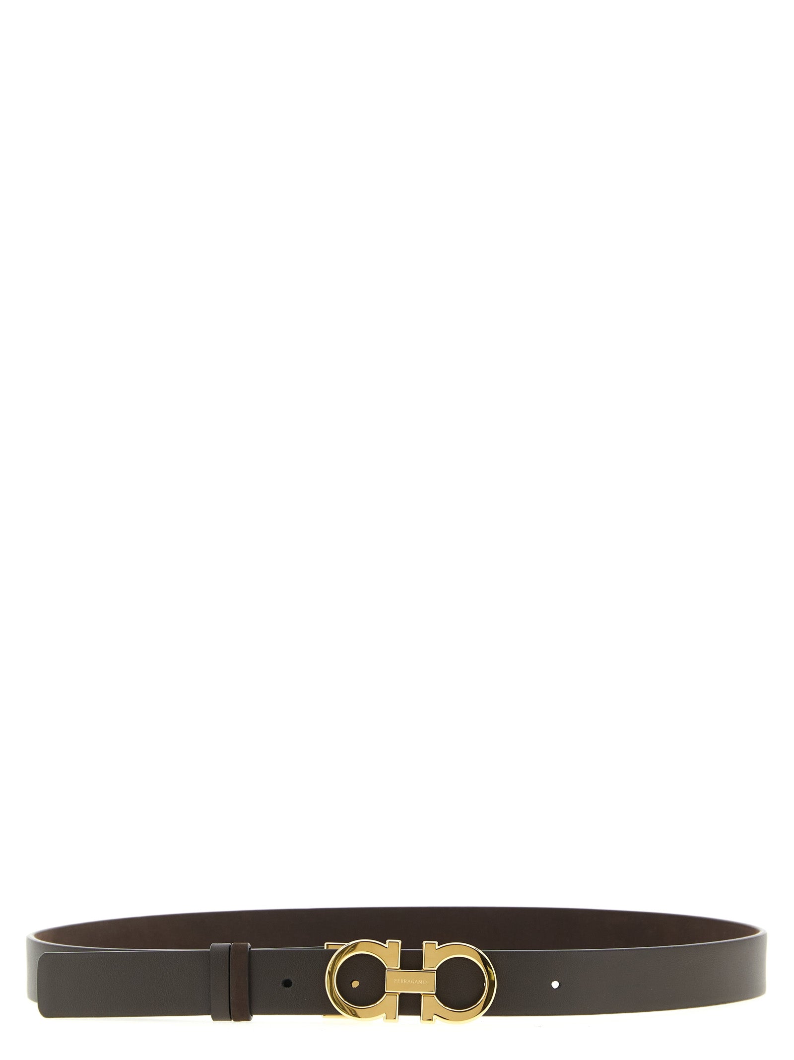 Ferragamo Brown Calfskin Regular Belt Curated Luxury Accessories by Orvyn