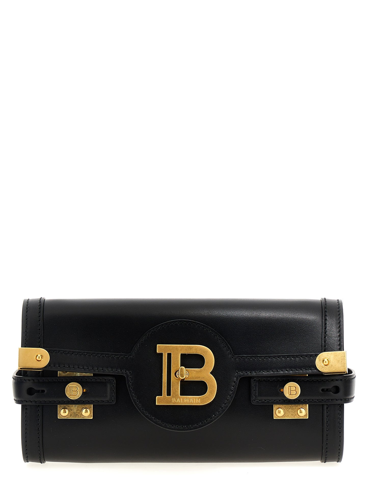 Balmain Black Calfskin Clutch Bag Curated Luxury Accessories by Orvyn