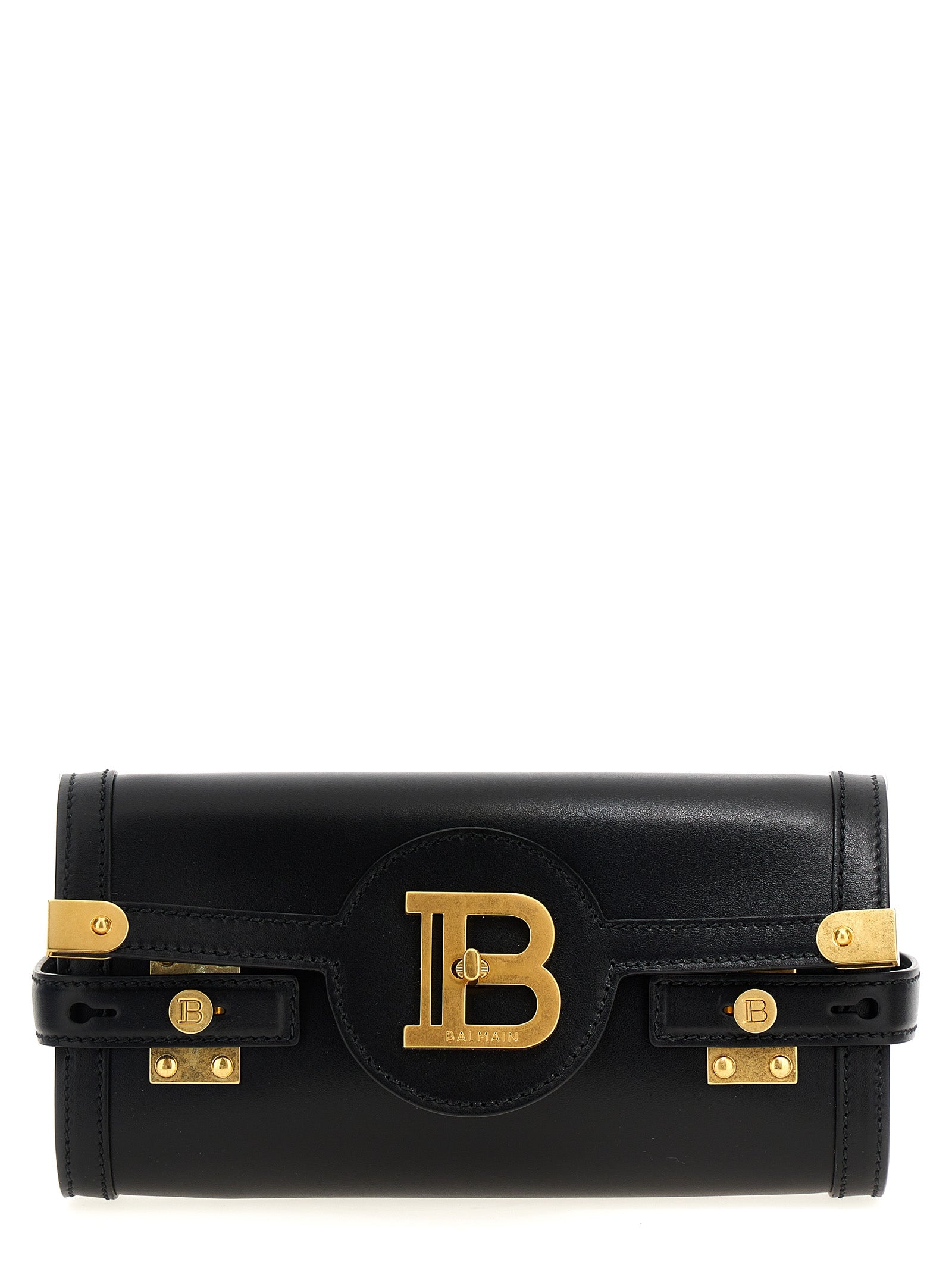Balmain Black Calfskin Clutch Bag Curated Luxury Accessories by Orvyn