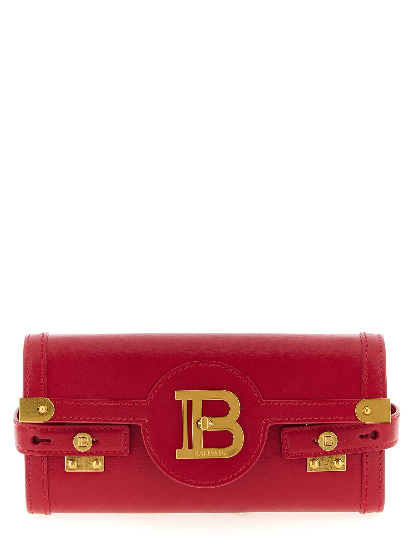 Balmain Fuchsia Calfskin Clutch Bag Curated Luxury Accessories by Orvyn