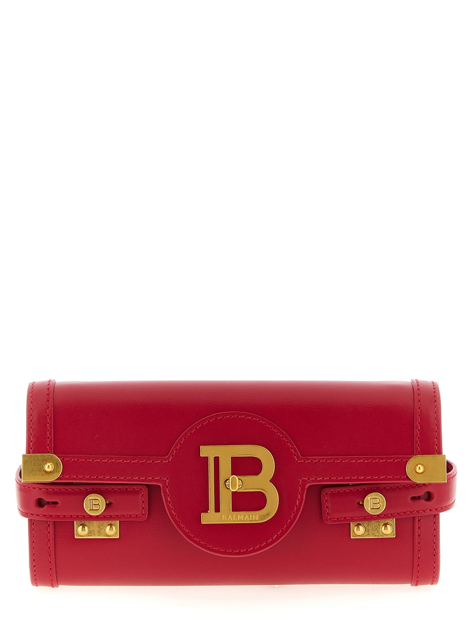 Balmain Fuchsia Calfskin Clutch Bag Curated Luxury Accessories by Orvyn
