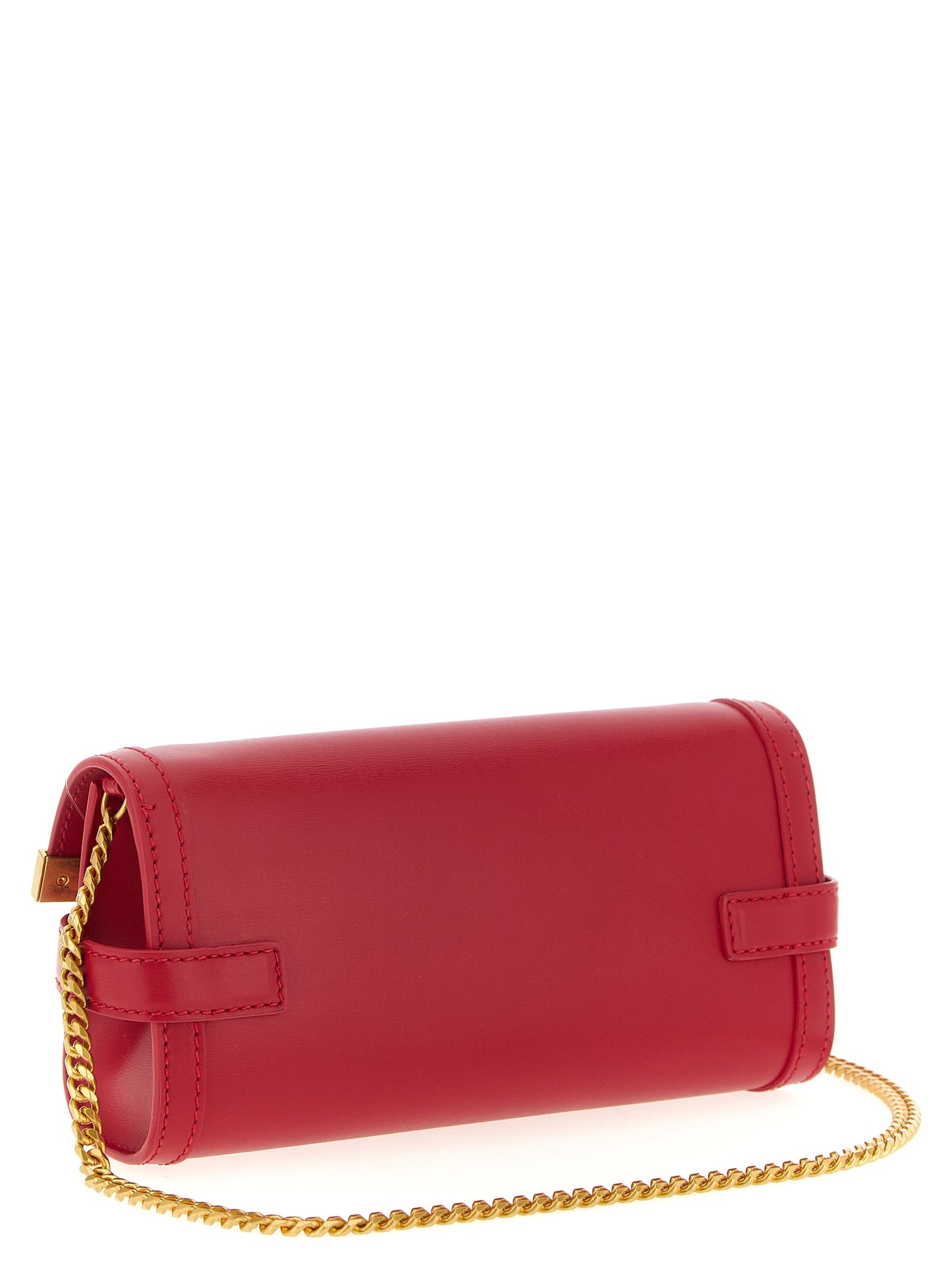 Balmain Fuchsia Calfskin Clutch Bag Curated Luxury Accessories by Orvyn