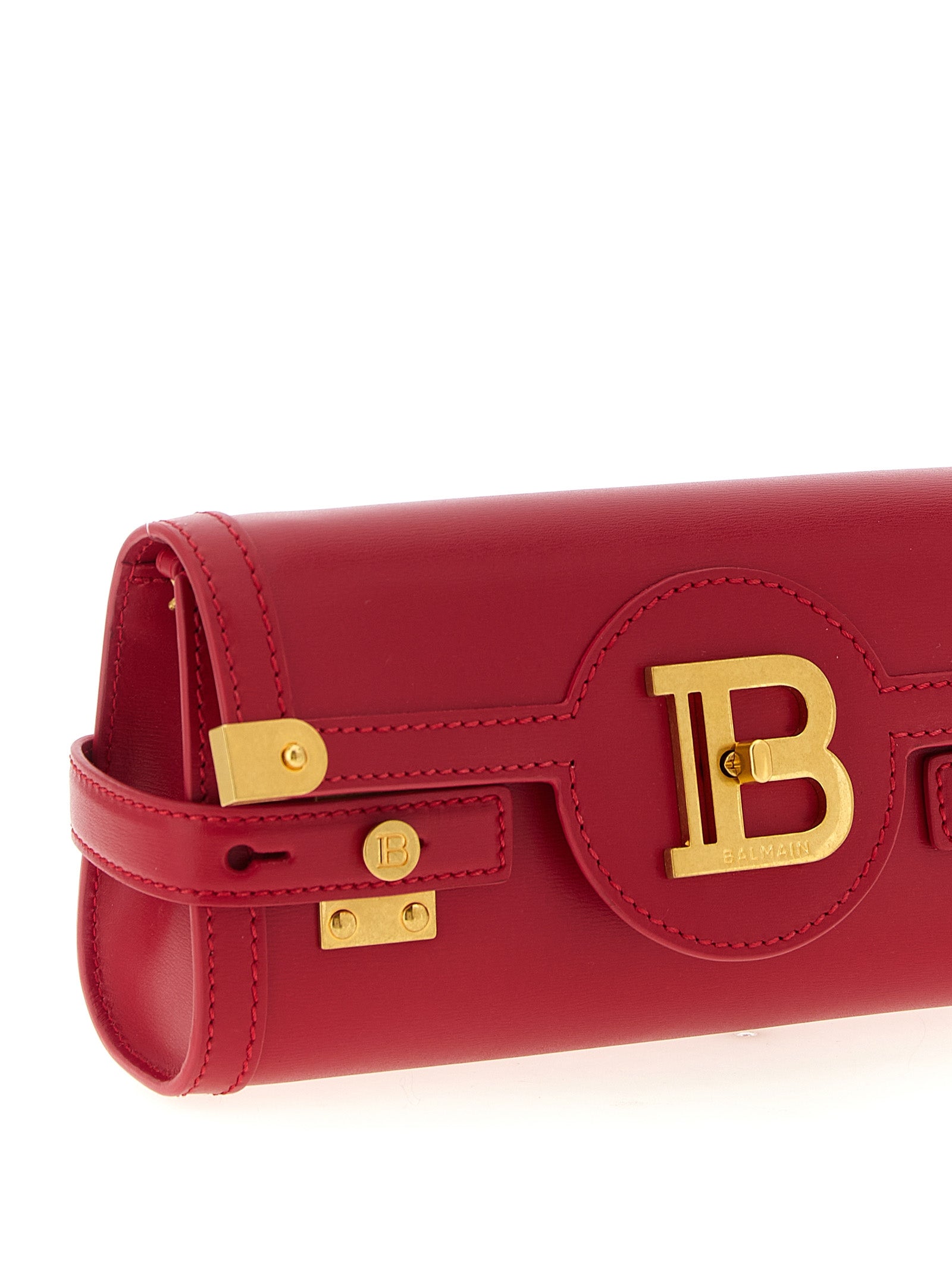 Balmain Fuchsia Calfskin Clutch Bag Curated Luxury Accessories by Orvyn
