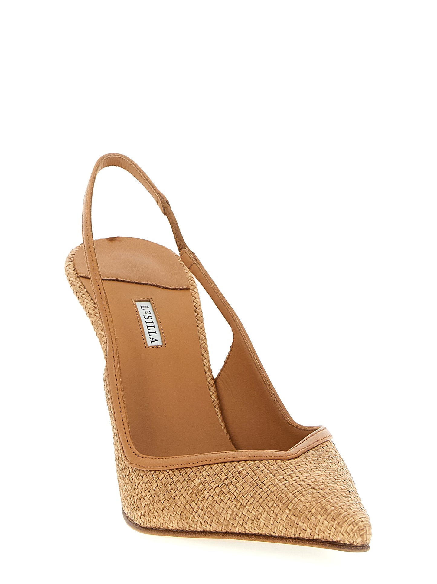 LE SILLA Brown Polyamide High Heel Pumps Curated Luxury Accessories by Orvyn