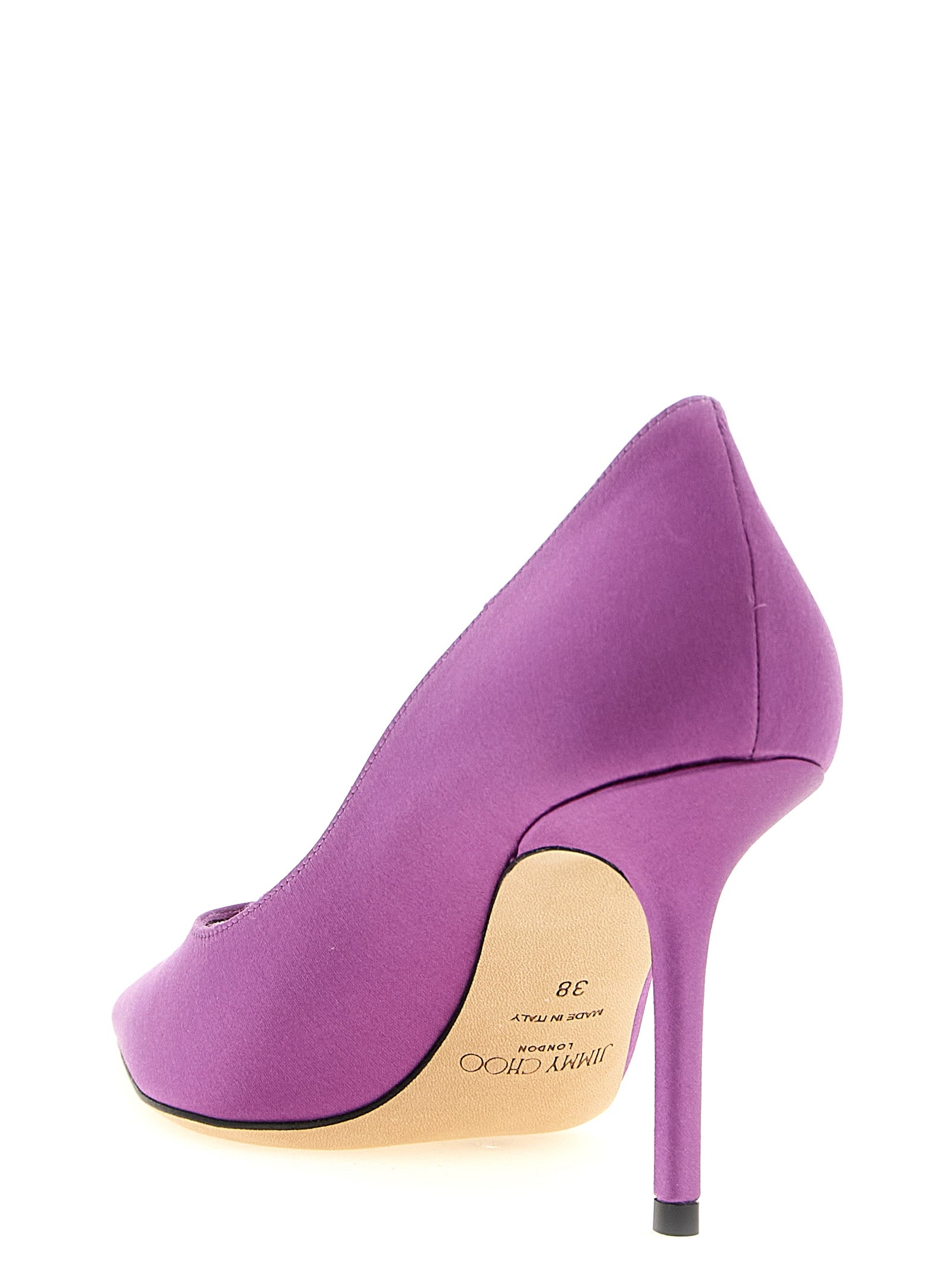 Jimmy Choo Purple Tencel High Heel Pumps Curated Luxury Accessories by Orvyn