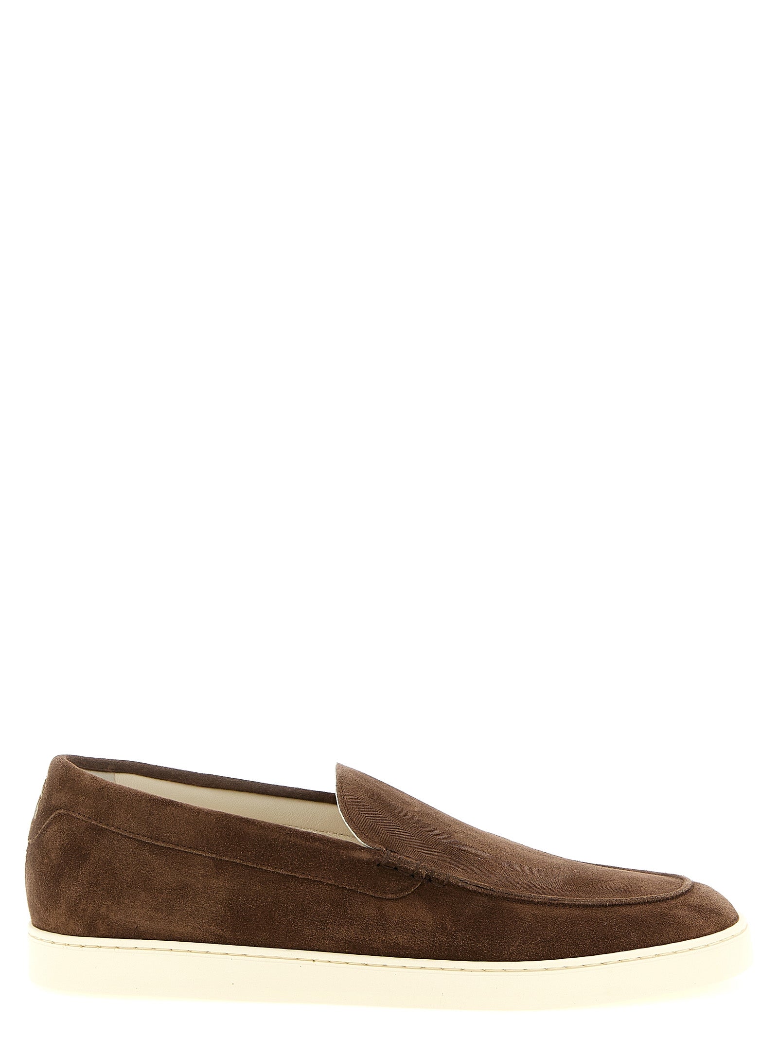 Brunello Cucinelli Brown Calfskin Slip-On Loafers Curated Luxury Accessories by Orvyn