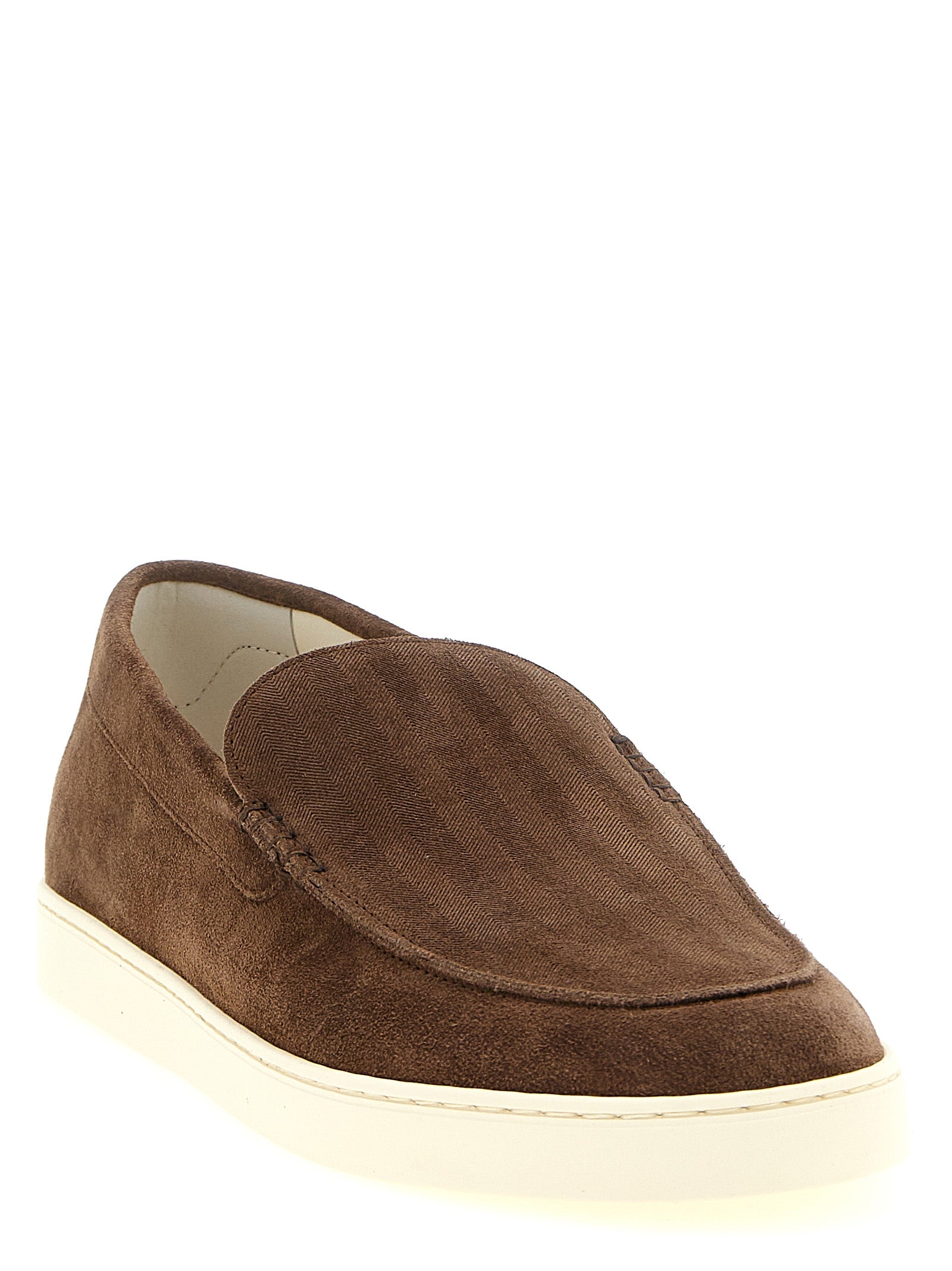 Brunello Cucinelli Brown Calfskin Slip-On Loafers Curated Luxury Accessories by Orvyn