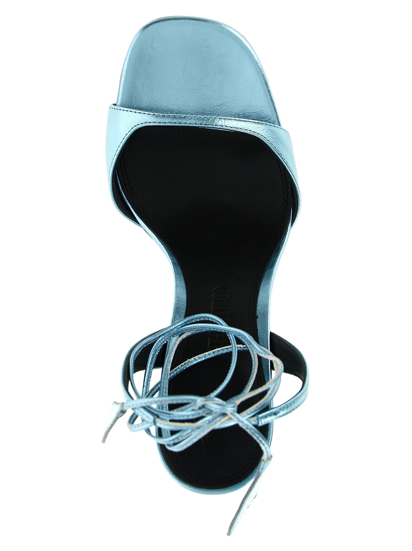 The Attico Blue Calfskin Stiletto Heel Sandals Curated Luxury Accessories by Orvyn