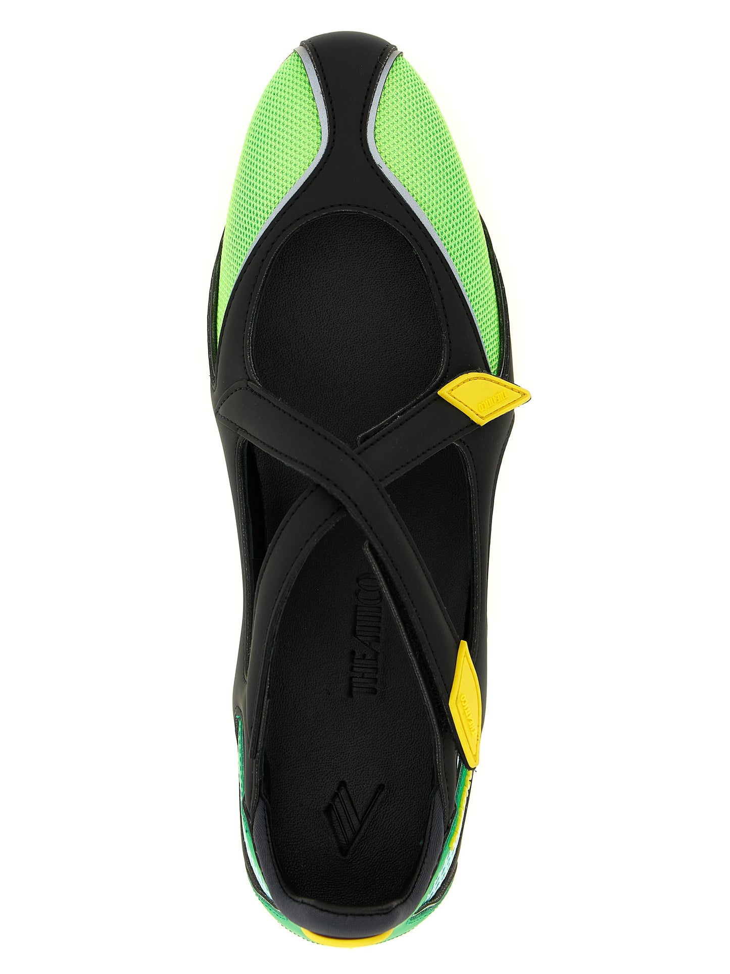 The Attico Bicolor Polyethylene Ballet Flats Curated Luxury Accessories by Orvyn