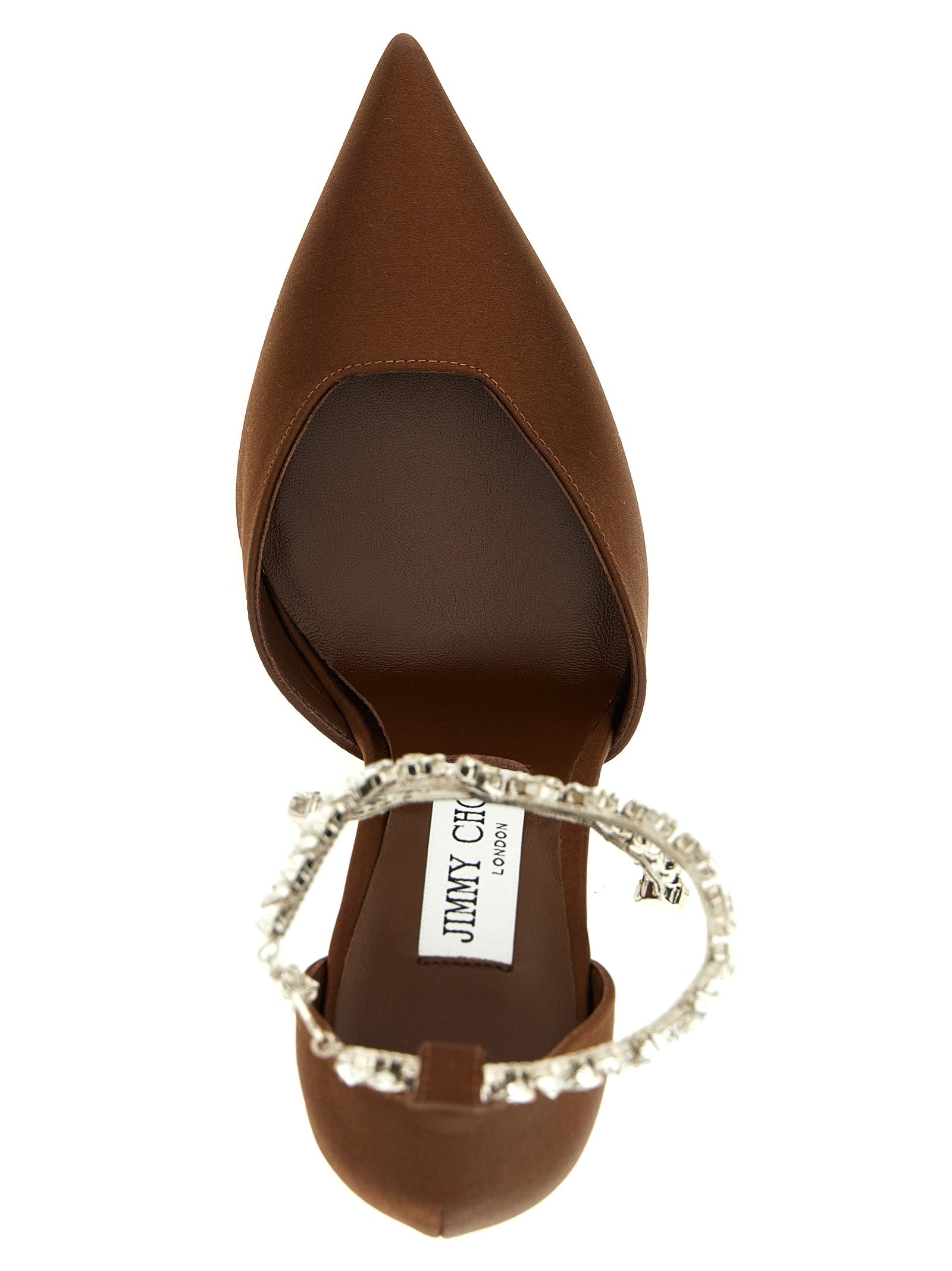 Jimmy Choo Brown Tencel High Heel Pumps Curated Luxury Accessories by Orvyn