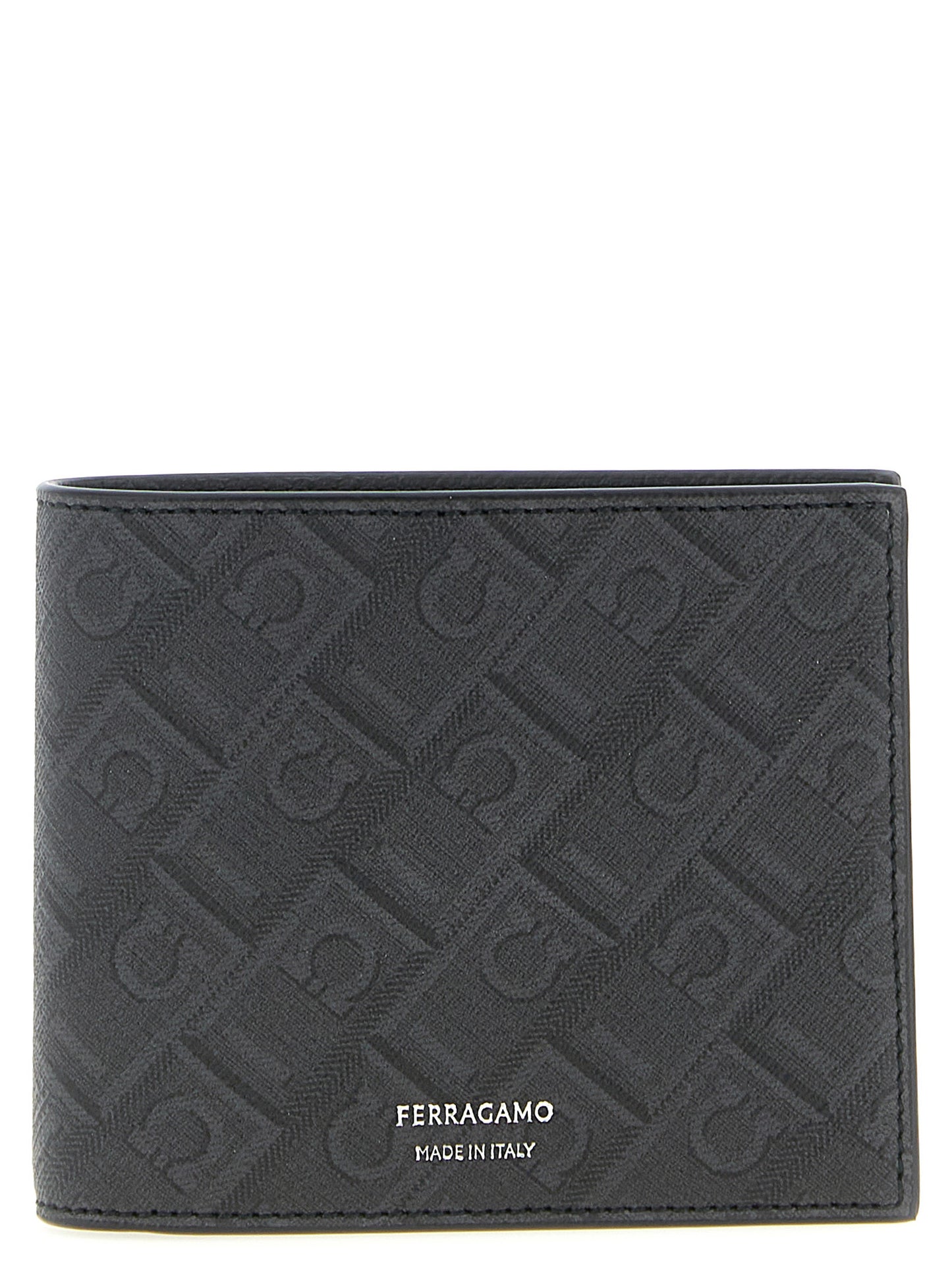 Ferragamo Black Polyethylene Wallet Curated Luxury Accessories by Orvyn