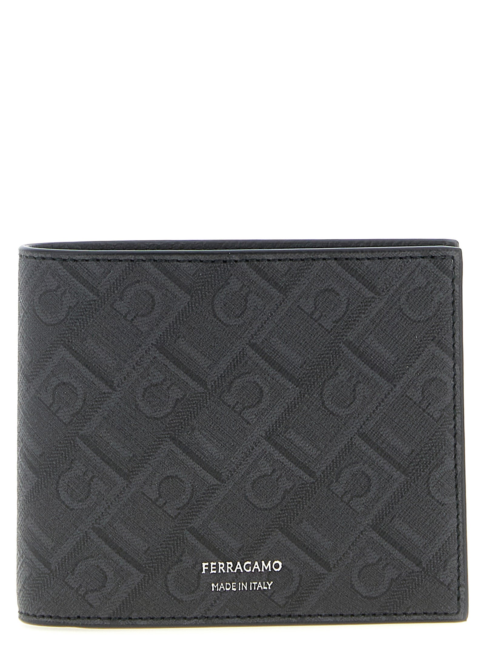Ferragamo Black Polyethylene Wallet Curated Luxury Accessories by Orvyn