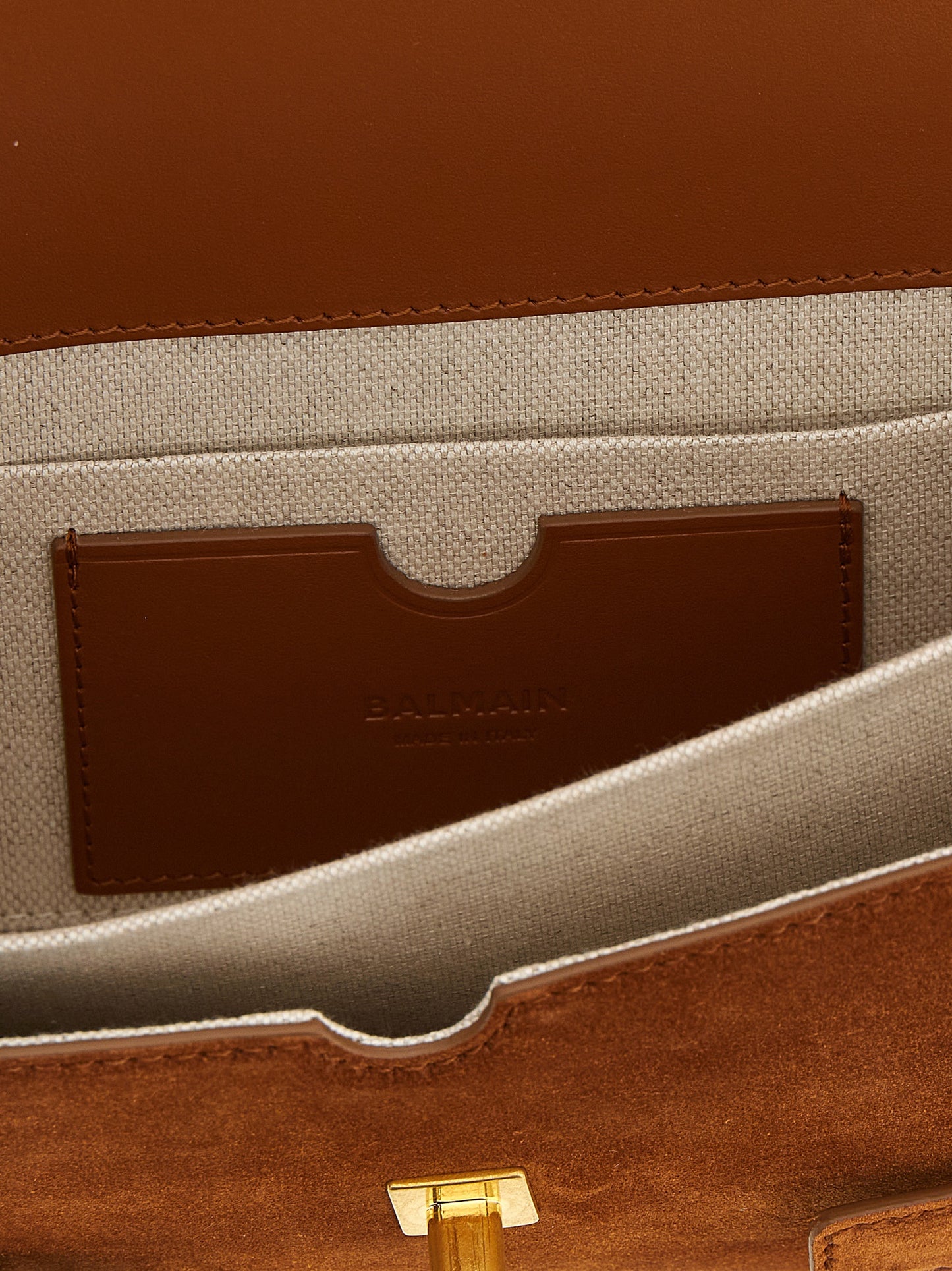 Balmain Brown Calfskin Handbag Curated Luxury Accessories by Orvyn