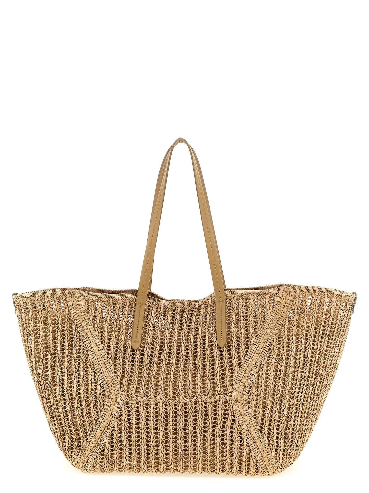 Brunello Cucinelli Beige Polyamide Shoulder Bag Curated Luxury Accessories by Orvyn