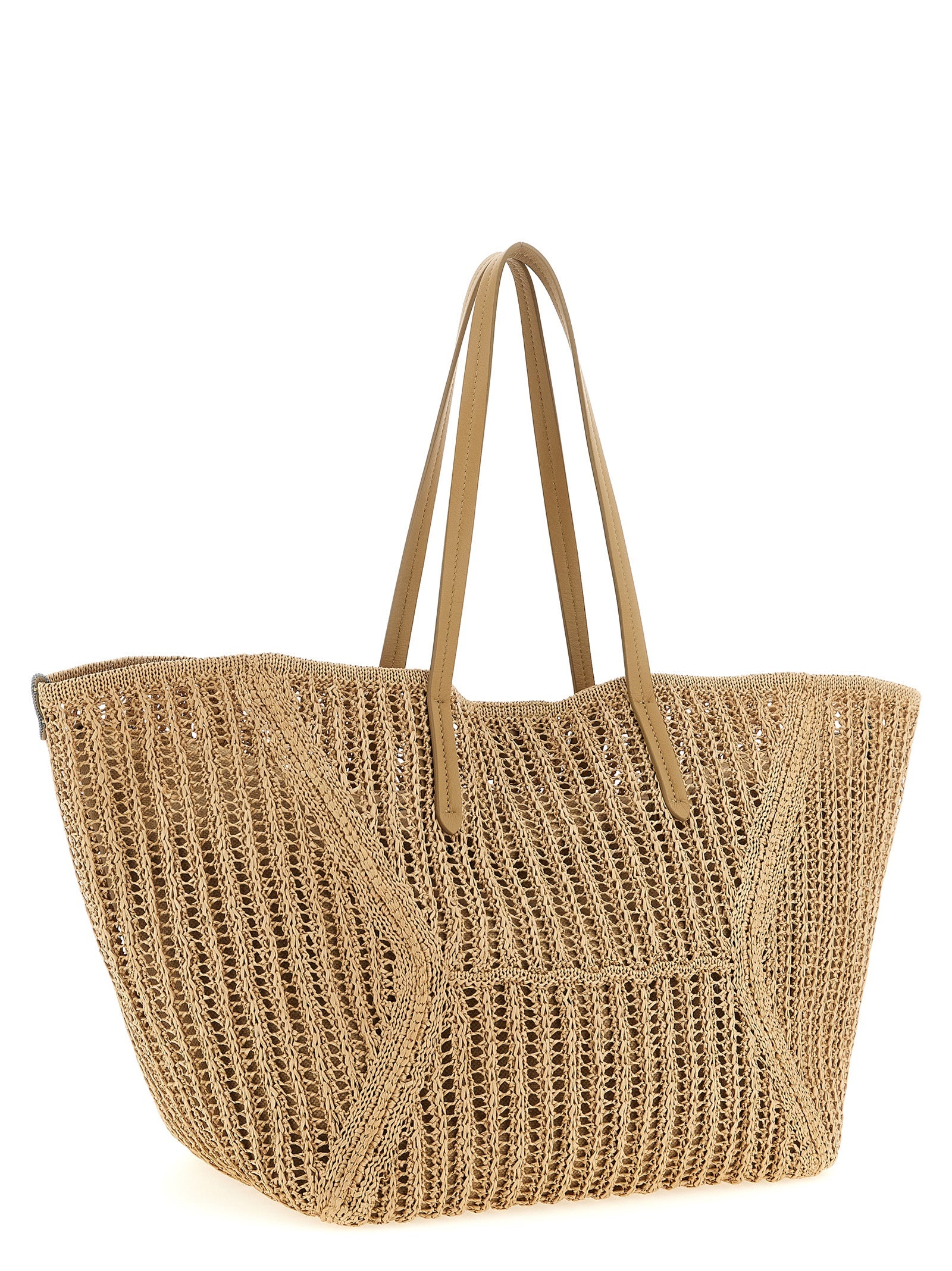 Brunello Cucinelli Beige Polyamide Shoulder Bag Curated Luxury Accessories by Orvyn