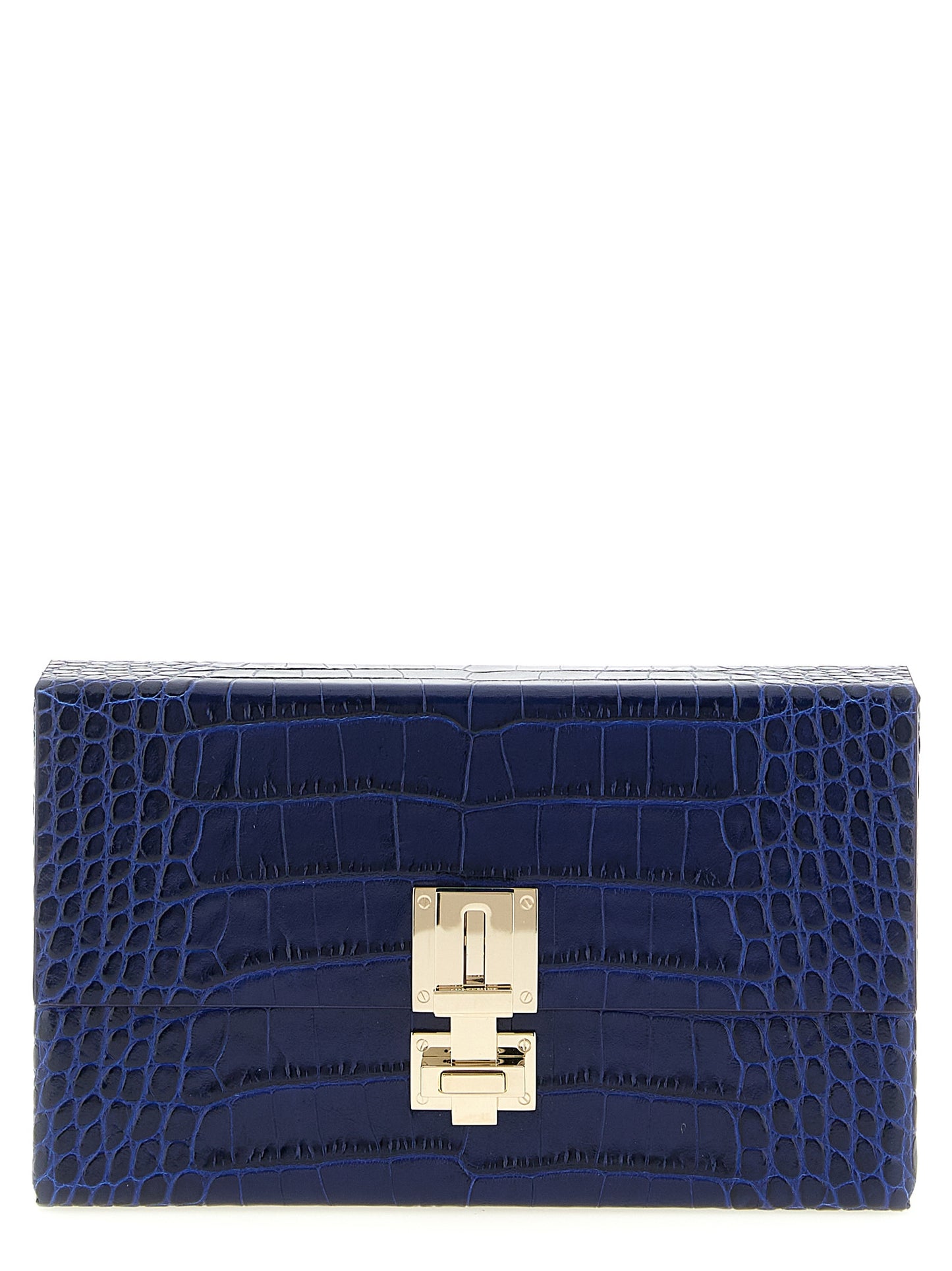 Tom Ford Blue Calfskin Clutch Bag Curated Luxury Accessories by Orvyn