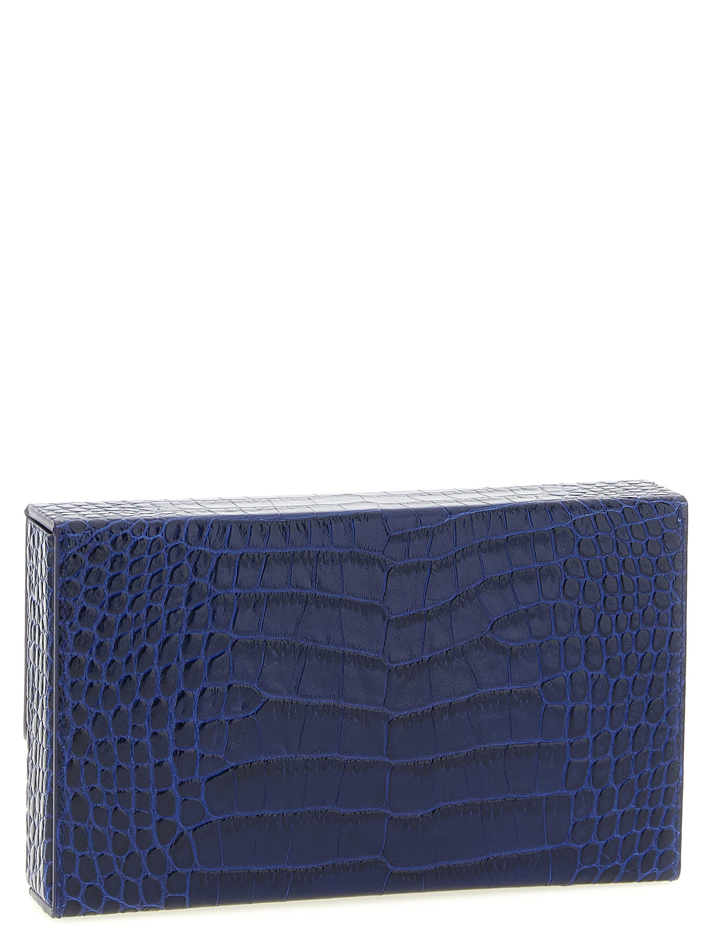 Tom Ford Blue Calfskin Clutch Bag Curated Luxury Accessories by Orvyn