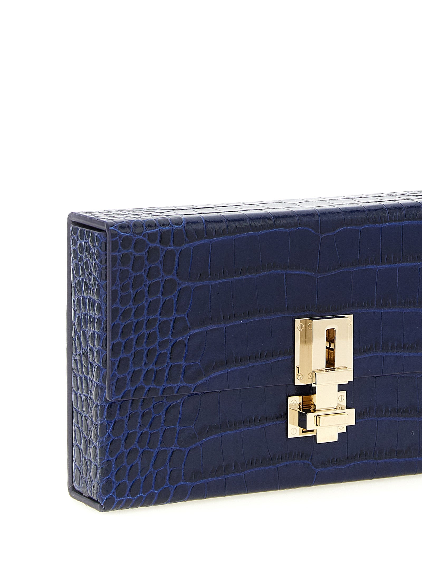 Tom Ford Blue Calfskin Clutch Bag Curated Luxury Accessories by Orvyn