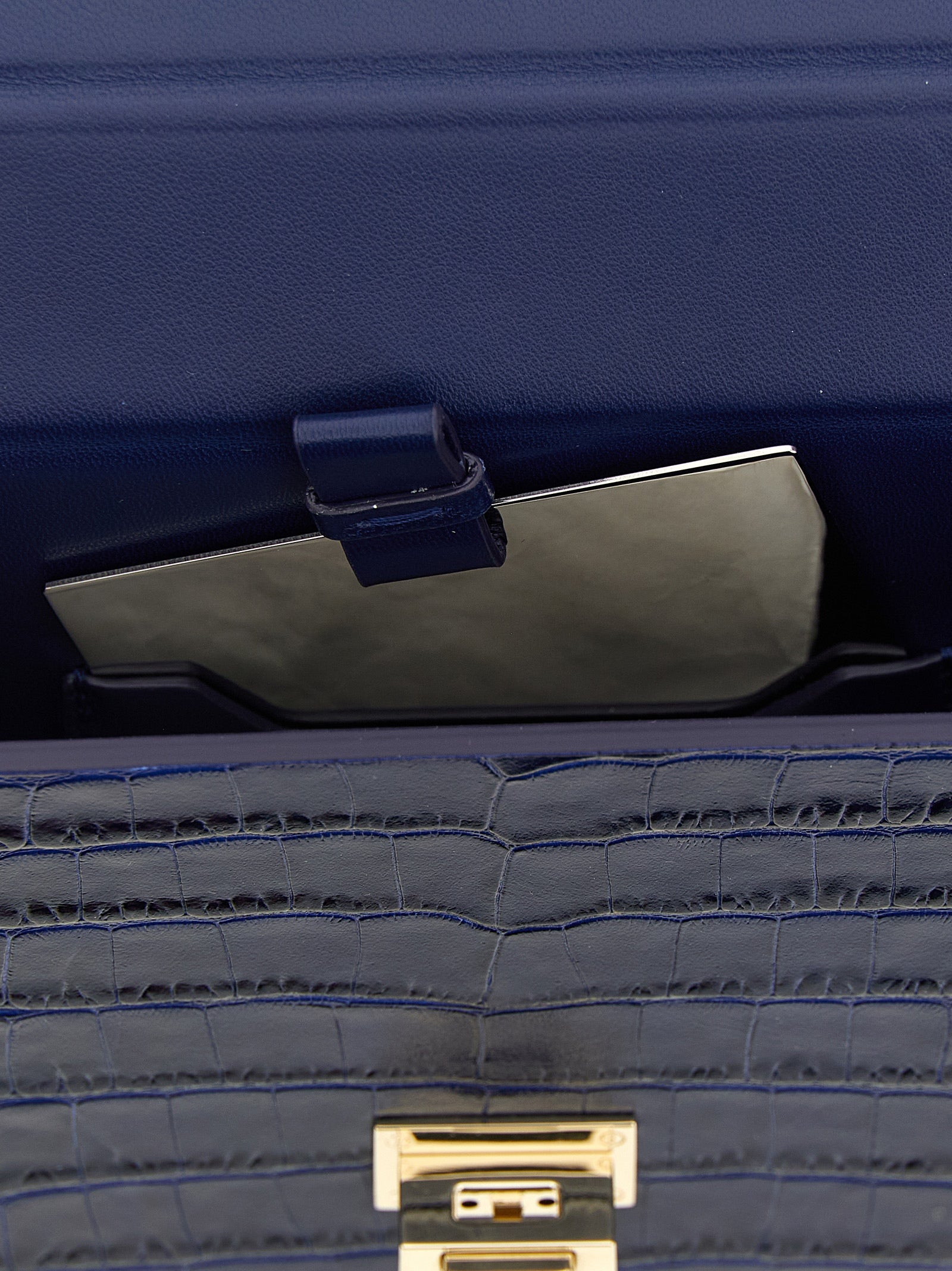 Tom Ford Blue Calfskin Clutch Bag Curated Luxury Accessories by Orvyn