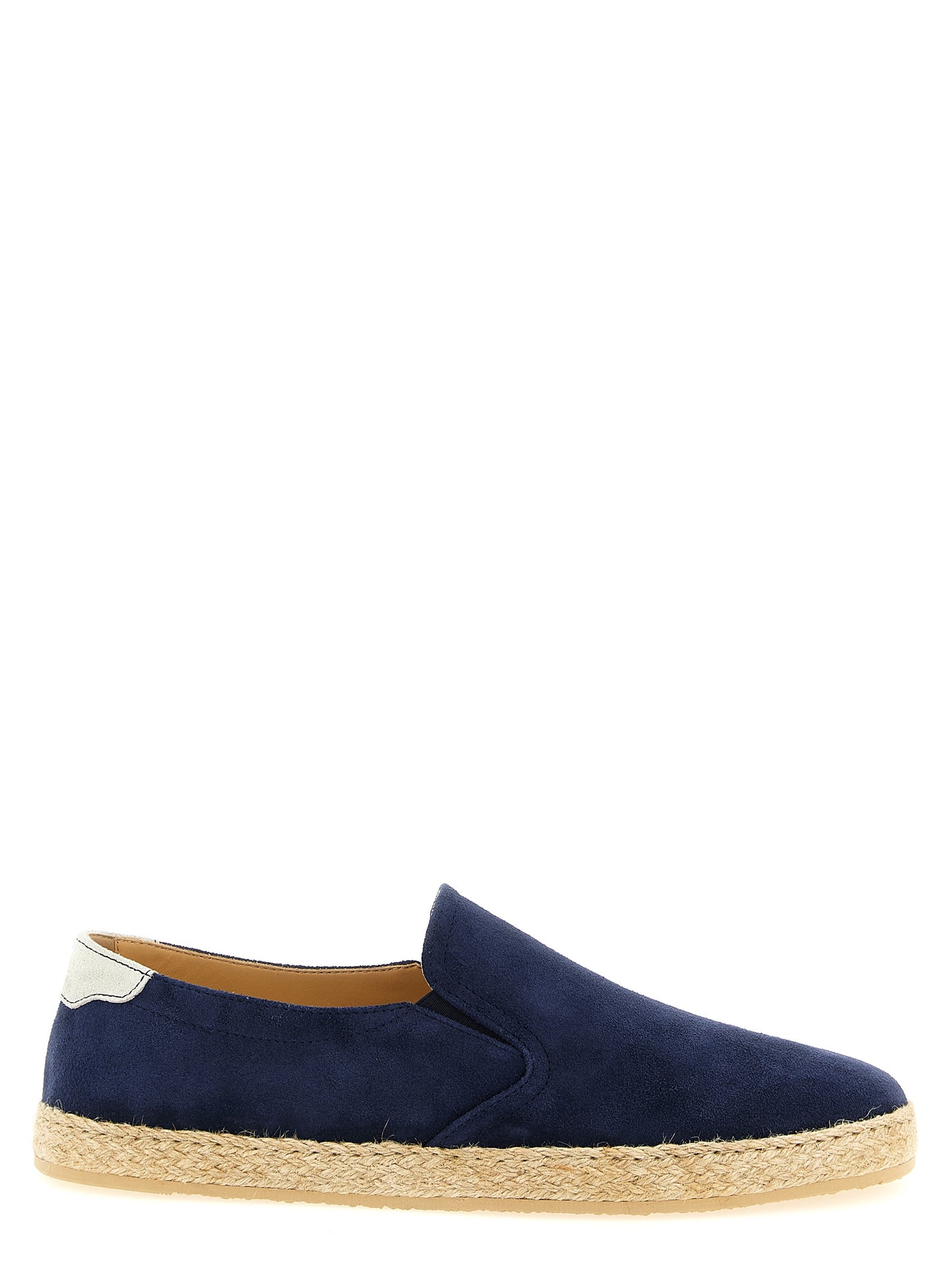 Brunello Cucinelli Blue Calfskin Espadrilles Curated Luxury Accessories by Orvyn