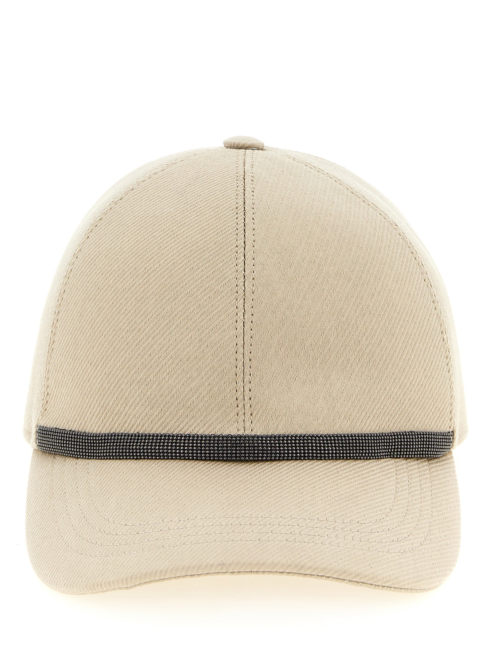 Brunello Cucinelli Beige Cotton Cap (Baseball Hat) Curated Luxury Accessories by Orvyn