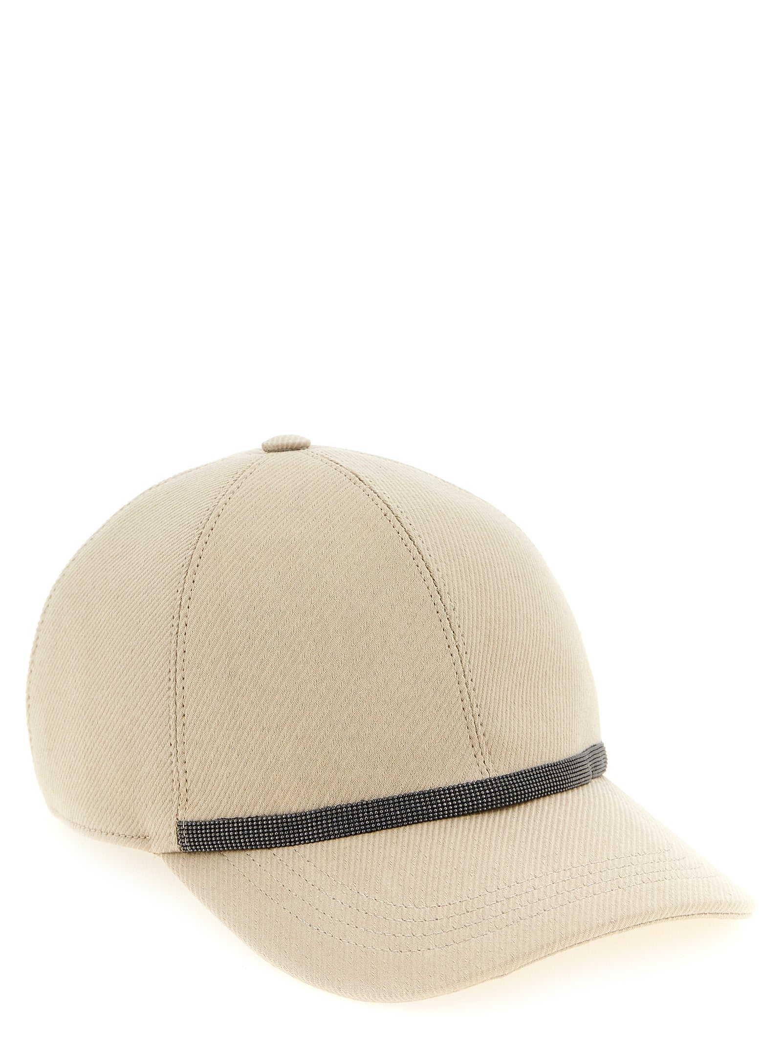 Brunello Cucinelli Beige Cotton Cap (Baseball Hat) Curated Luxury Accessories by Orvyn