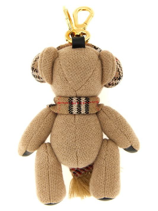 Burberry Beige Wool Keychain Curated Luxury Accessories by Orvyn