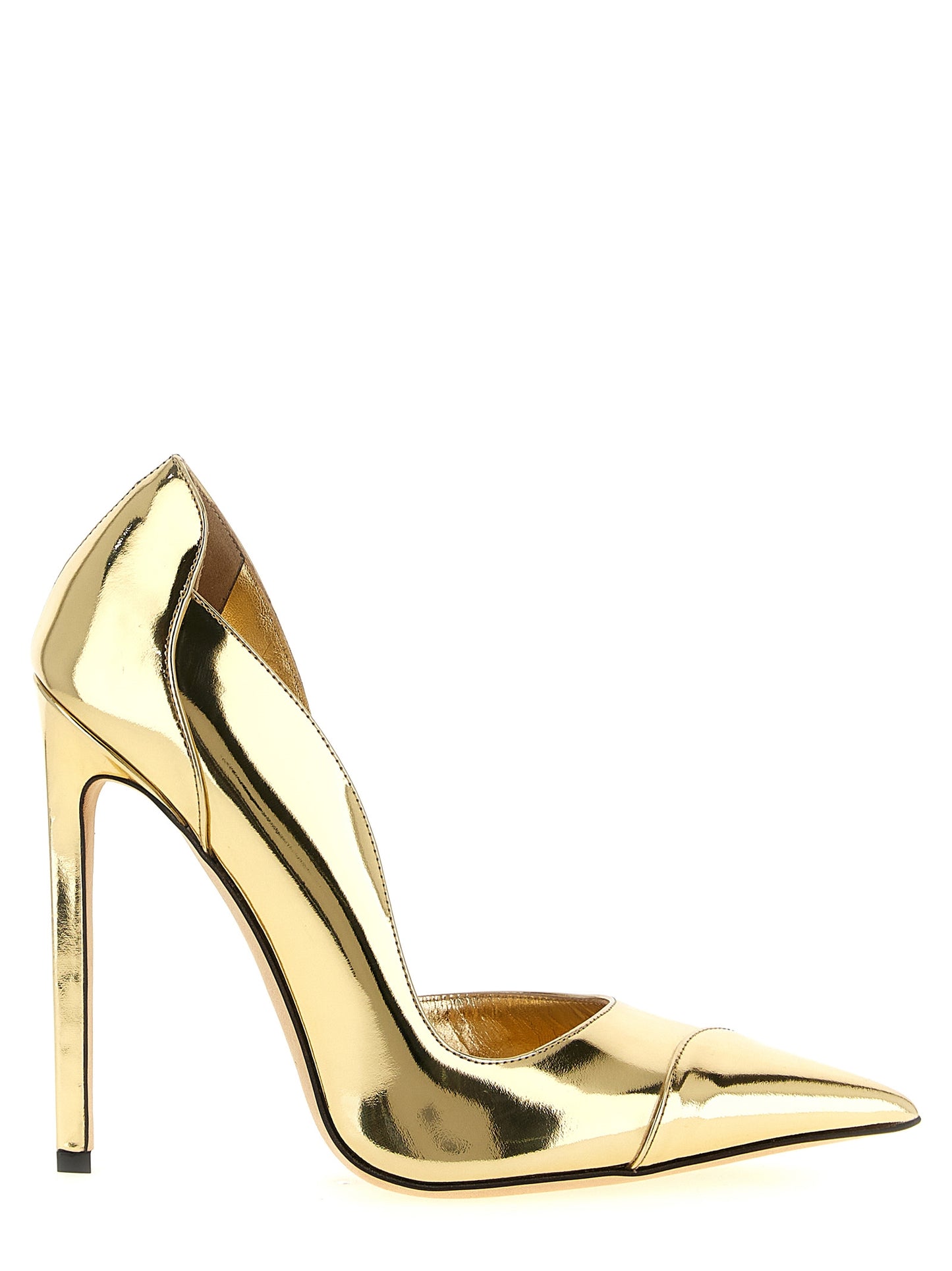 Jimmy Choo Gold Leather High Heel Pumps Curated Luxury Accessories by Orvyn