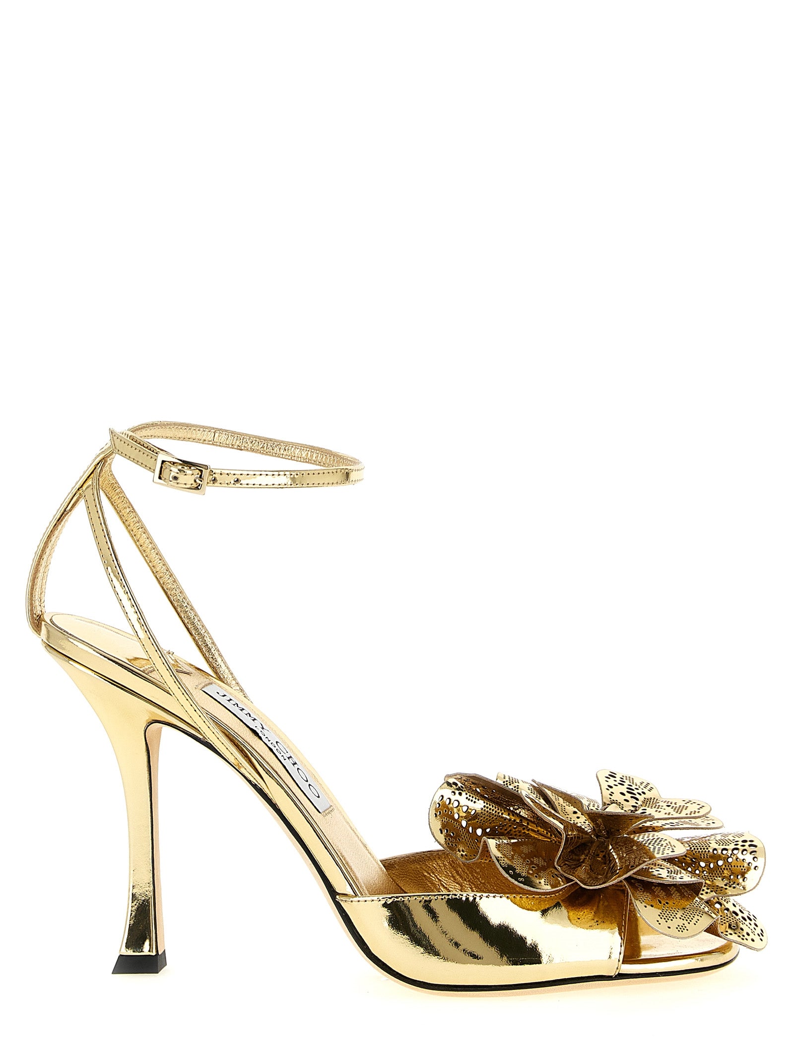 Jimmy Choo Gold 'Mimmi' Sandals