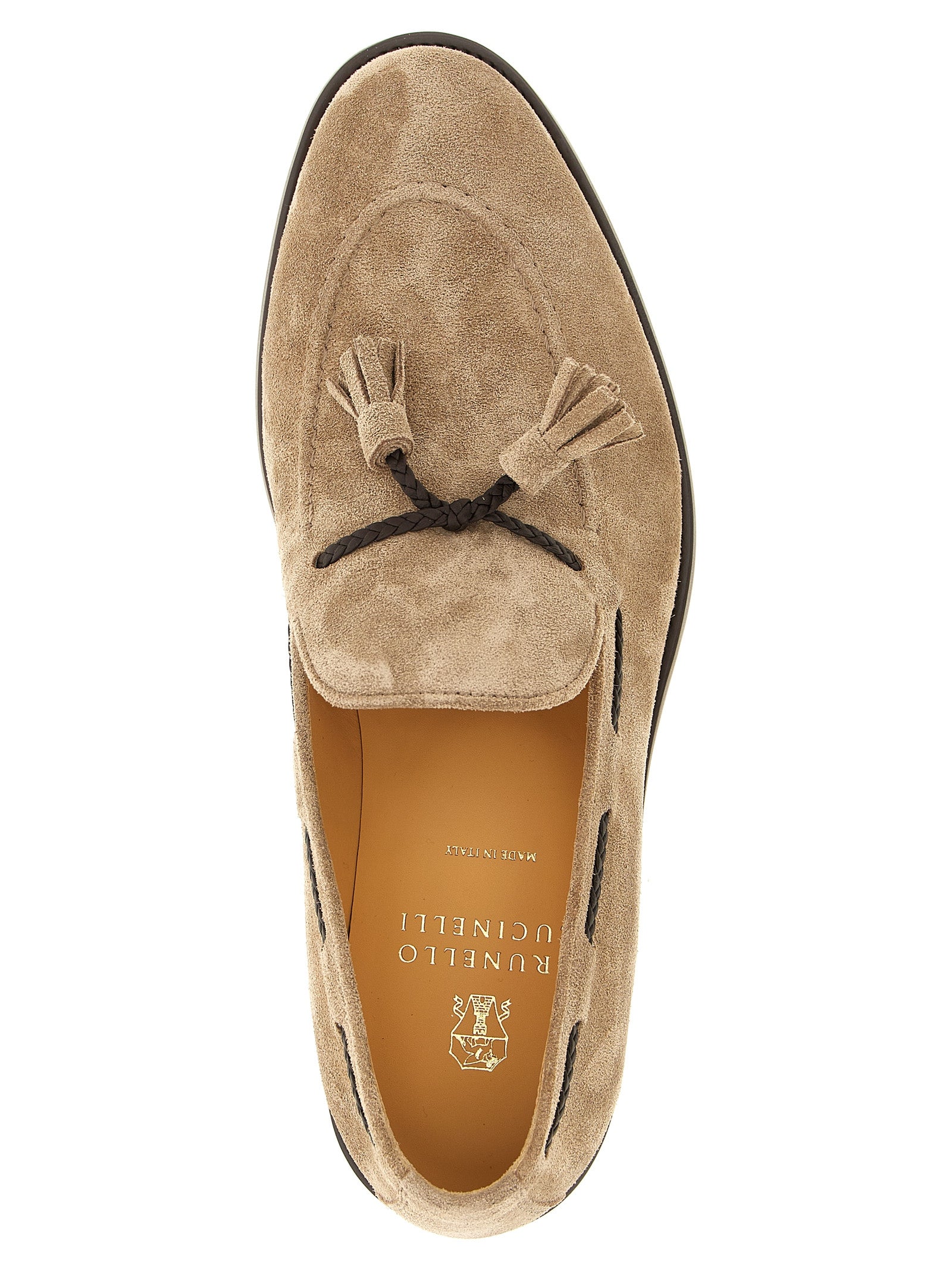 Brunello Cucinelli Brown Calfskin Slip-On Loafers Curated Luxury Accessories by Orvyn