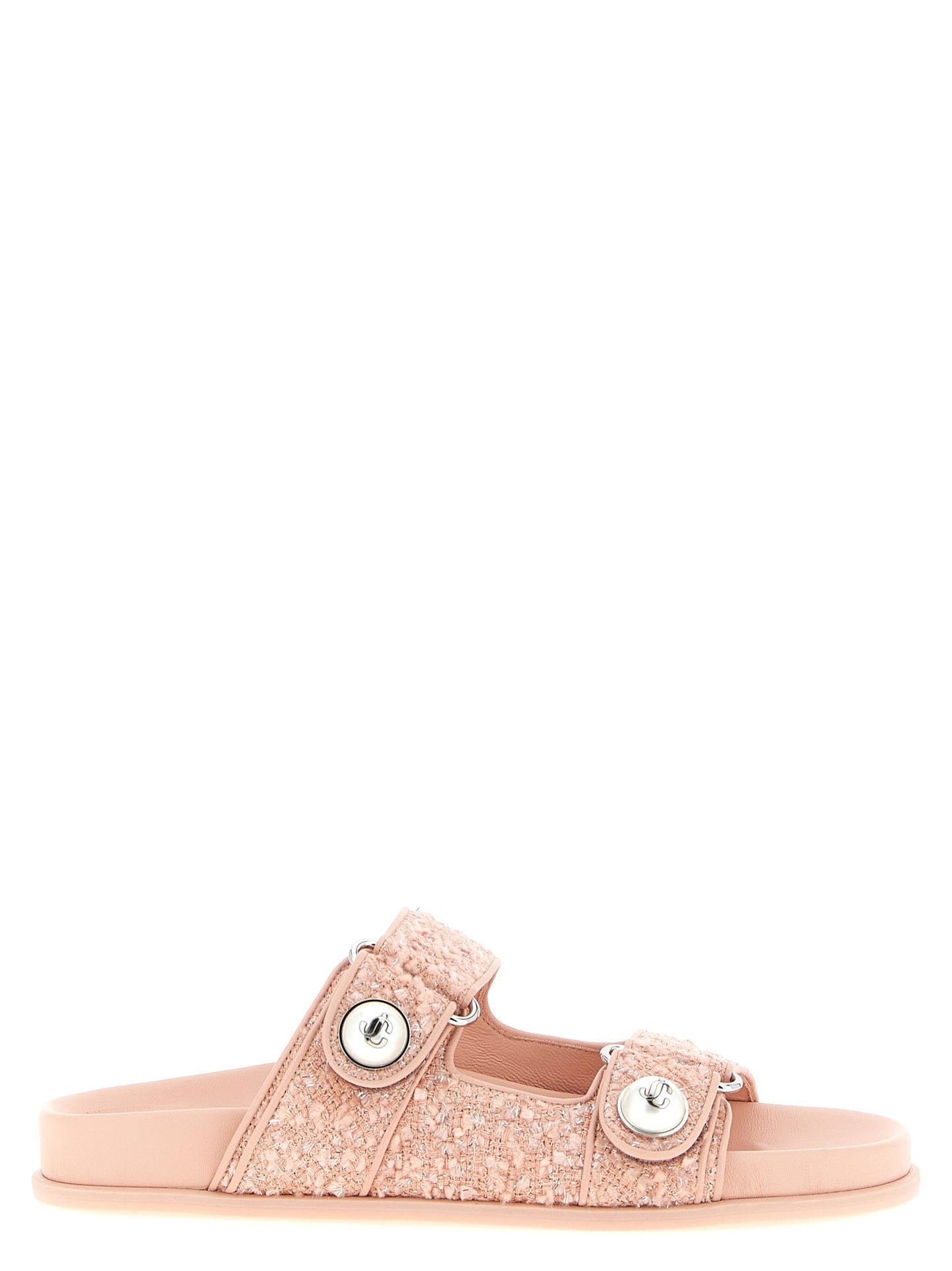 Jimmy Choo Multicolor Tencel Slides Curated Luxury Accessories by Orvyn