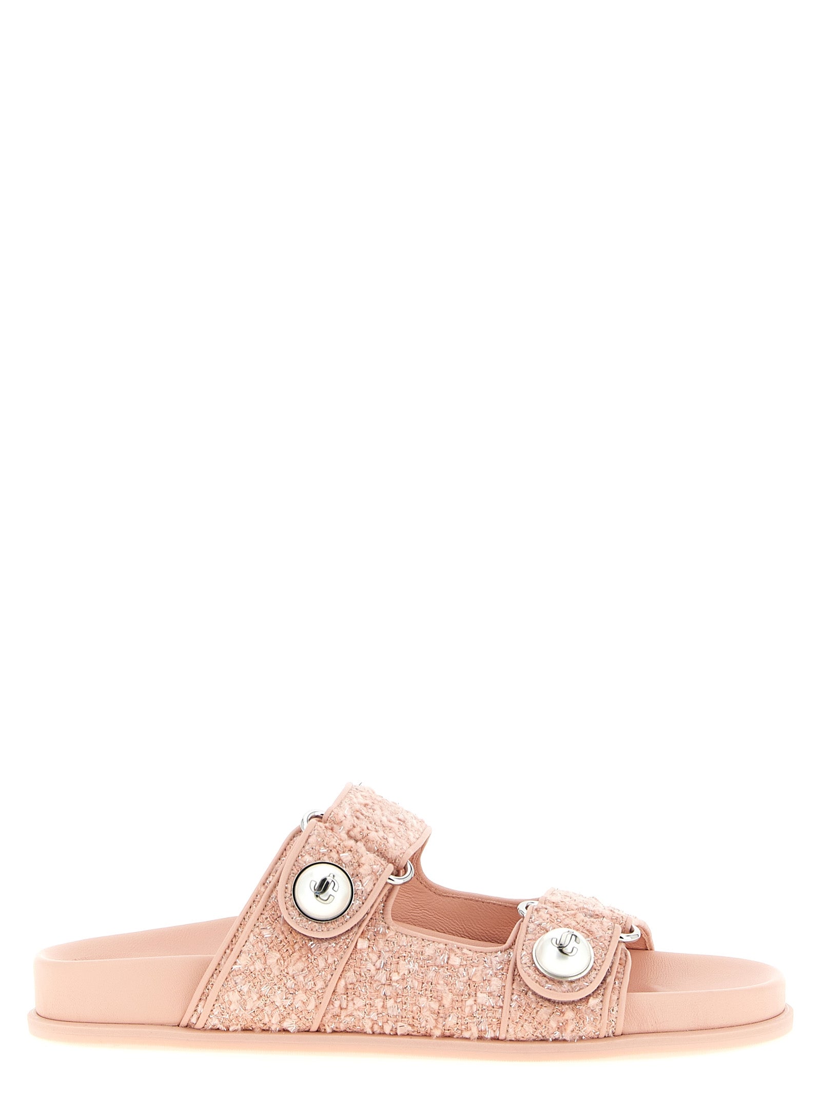 Jimmy Choo Multicolor Tencel Slides Curated Luxury Accessories by Orvyn