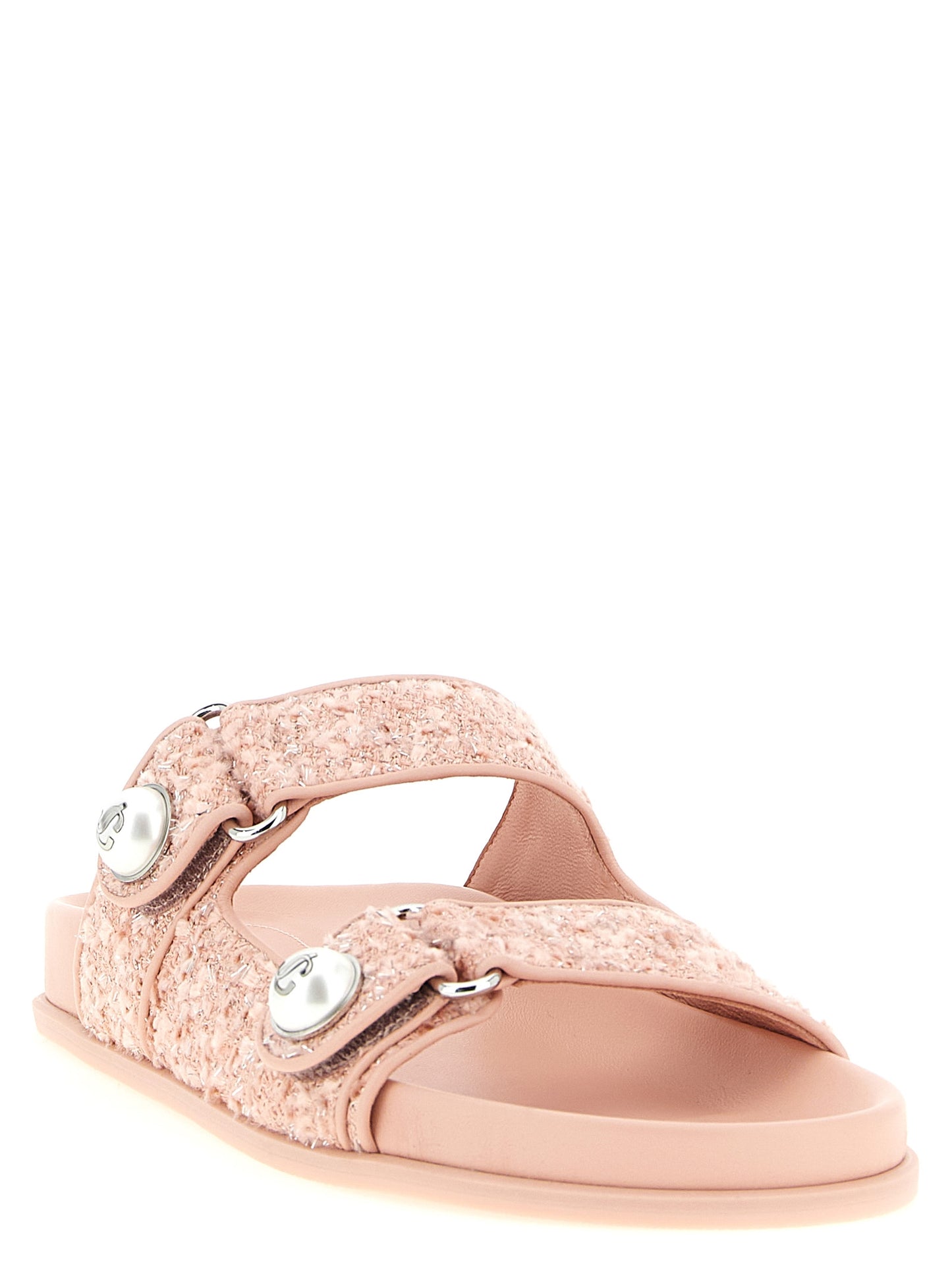 Jimmy Choo Multicolor Tencel Slides Curated Luxury Accessories by Orvyn