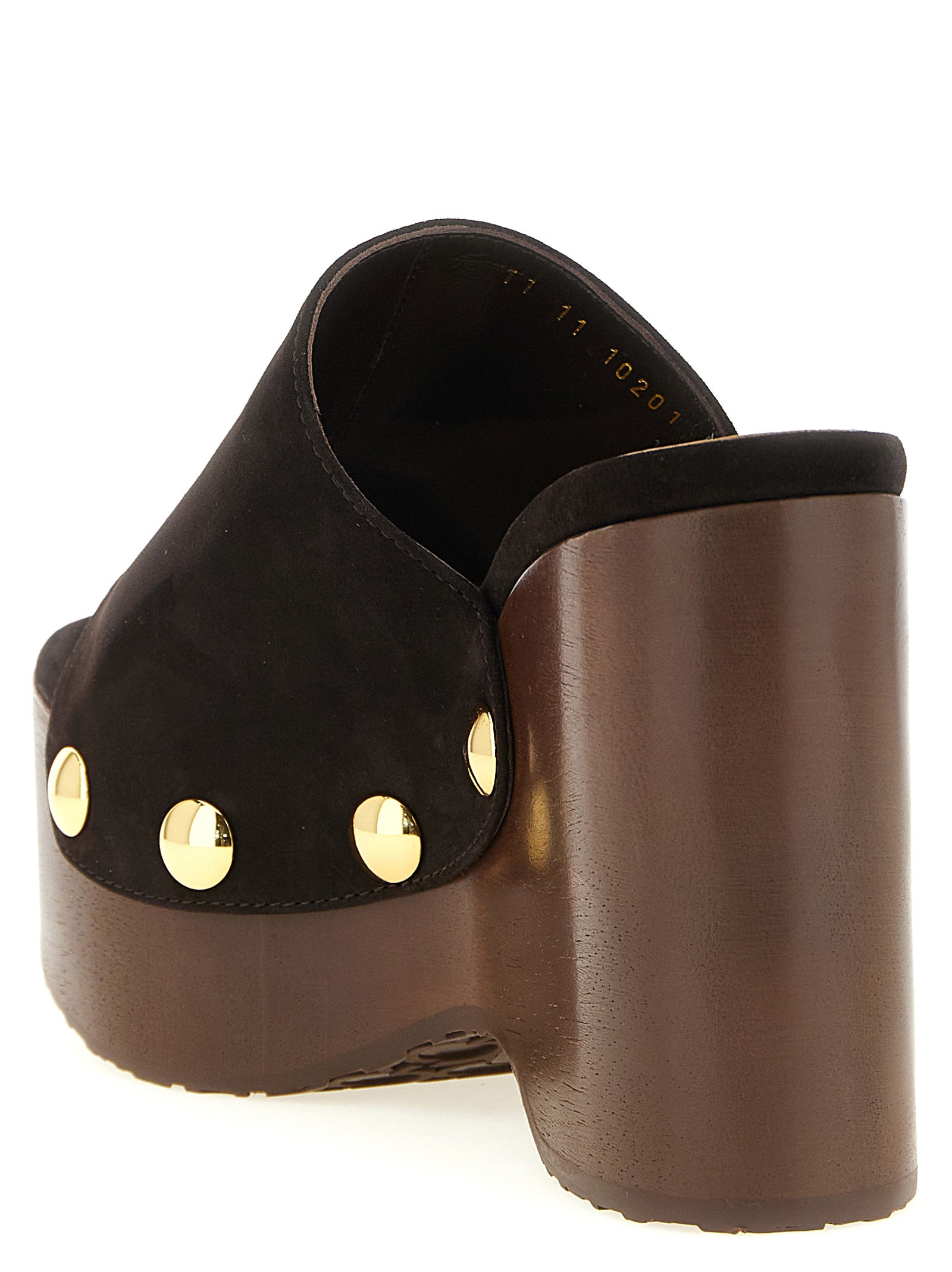 Gianvito Rossi Brown Suede Leather Wedge Sandals Curated Luxury Accessories by Orvyn