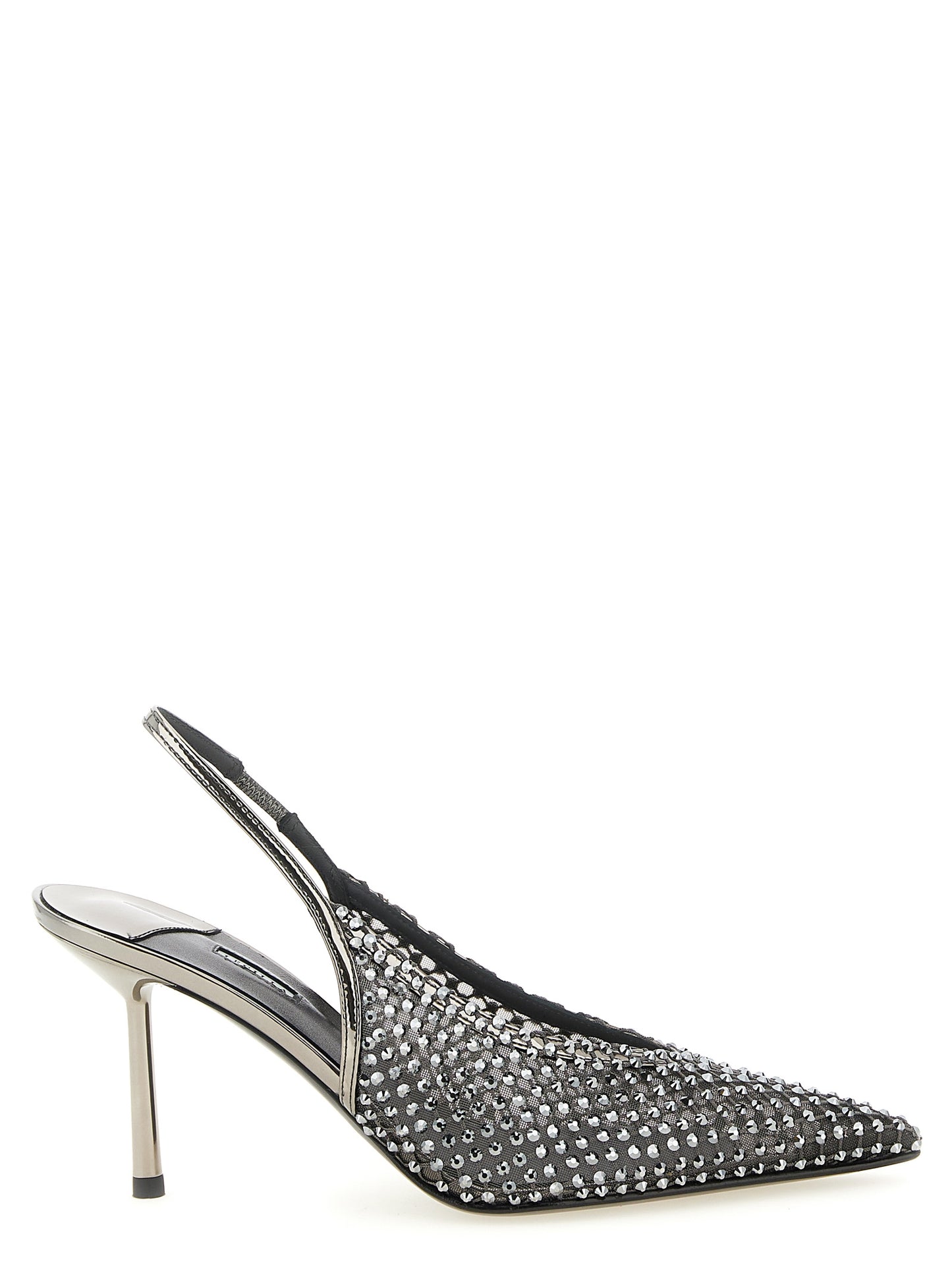 LE SILLA Gray Polyester High Heel Pumps Curated Luxury Accessories by Orvyn