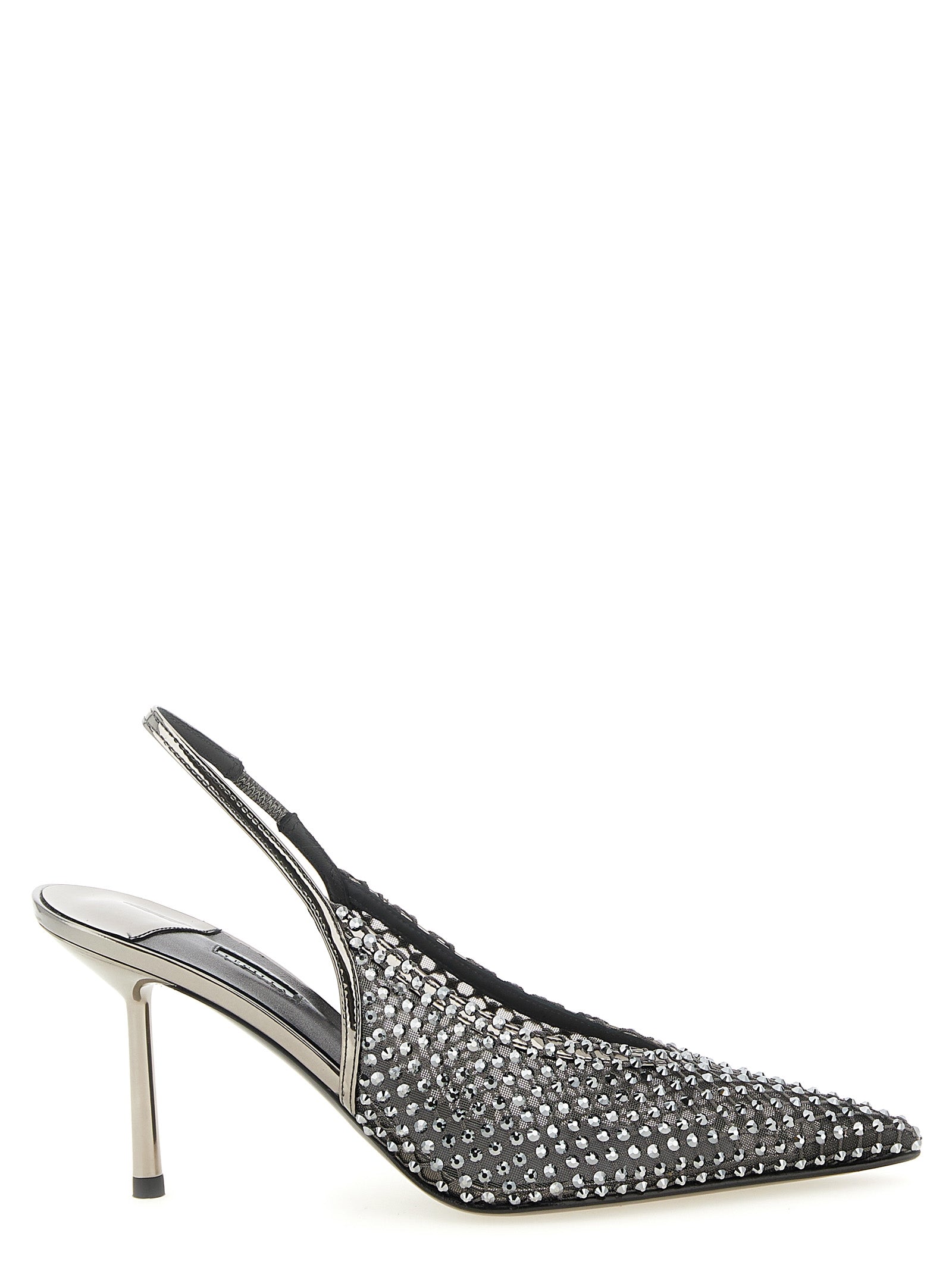 LE SILLA Gray Polyester High Heel Pumps Curated Luxury Accessories by Orvyn