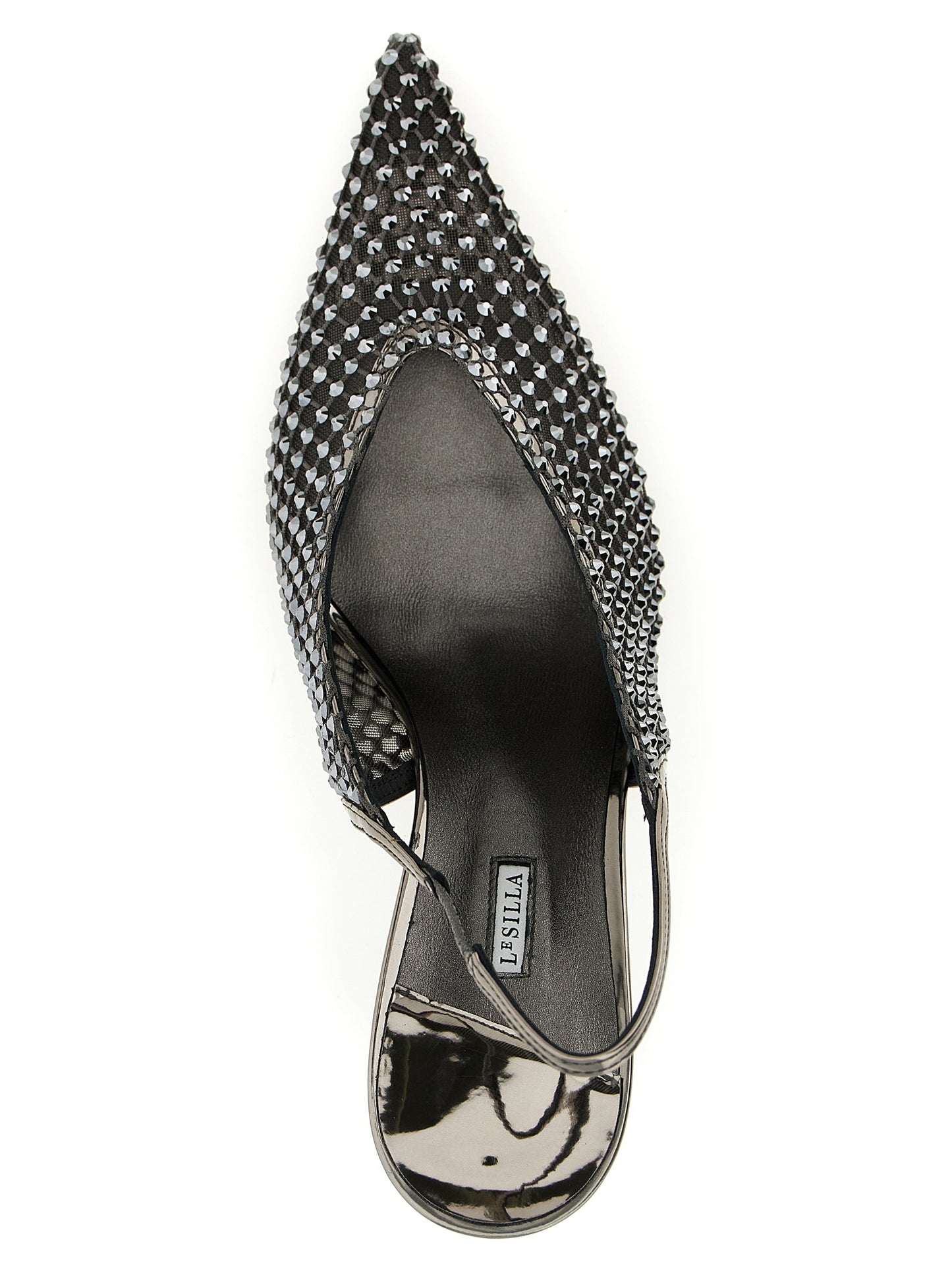 LE SILLA Gray Polyester High Heel Pumps Curated Luxury Accessories by Orvyn