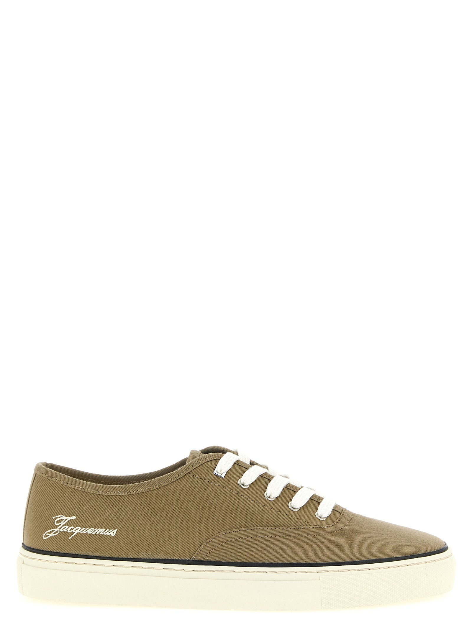Jacquemus Bicolor Cotton Low Top Sneakers multicolor
