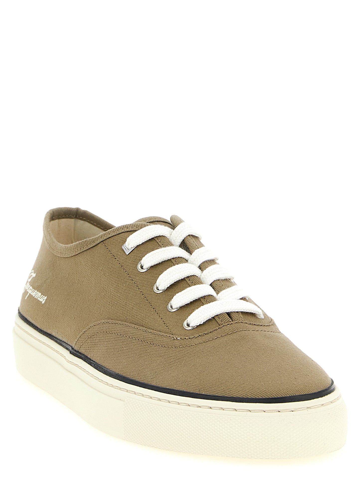 Jacquemus Bicolor Cotton Low Top Sneakers multicolor