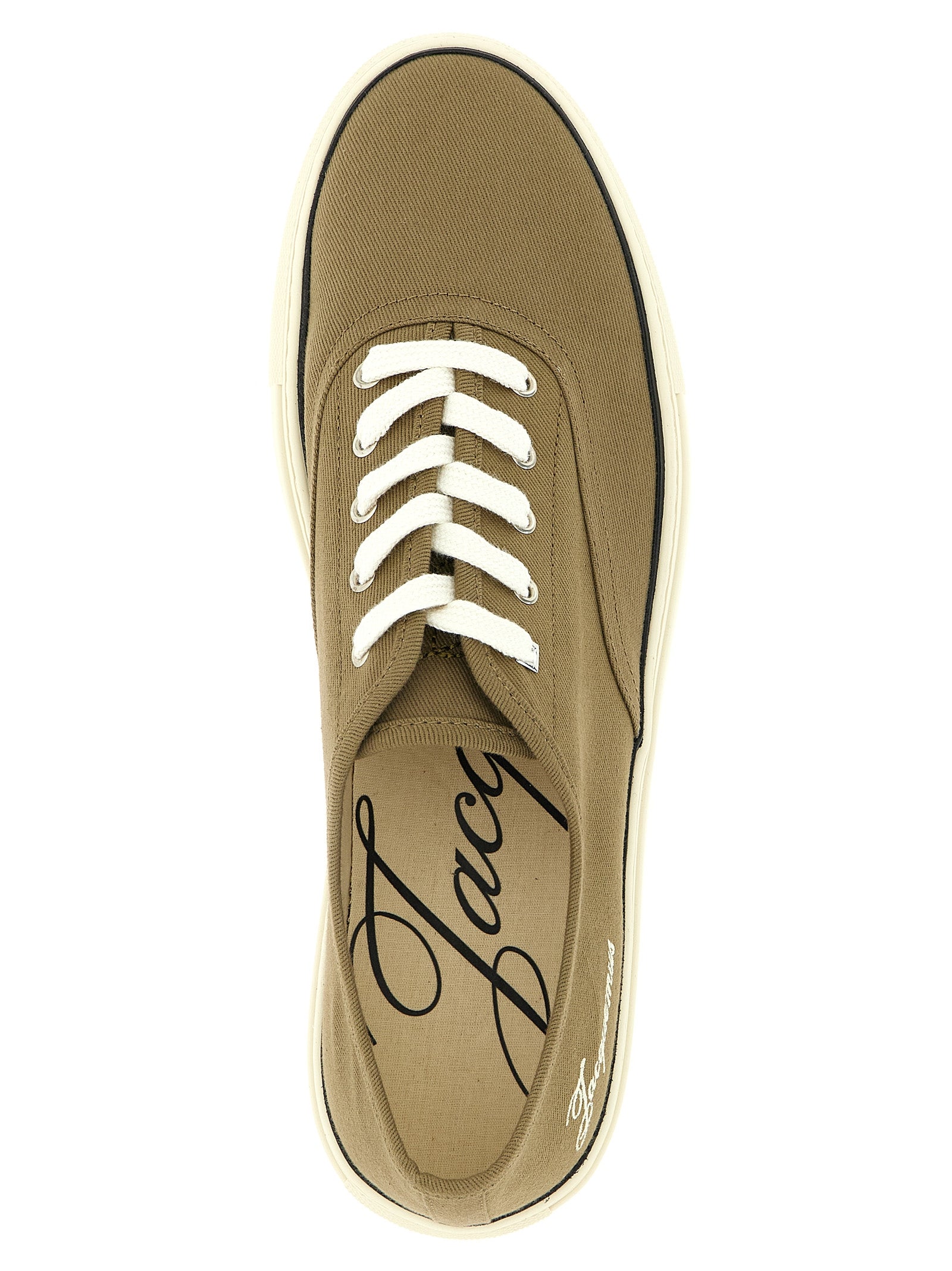 Jacquemus Bicolor Cotton Low Top Sneakers multicolor
